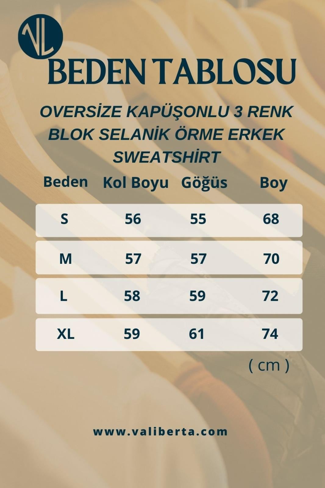 Oversize Kapüşonlu 3 Renk Blok Selanik Örme Erkek Sweatshirt - Kahve