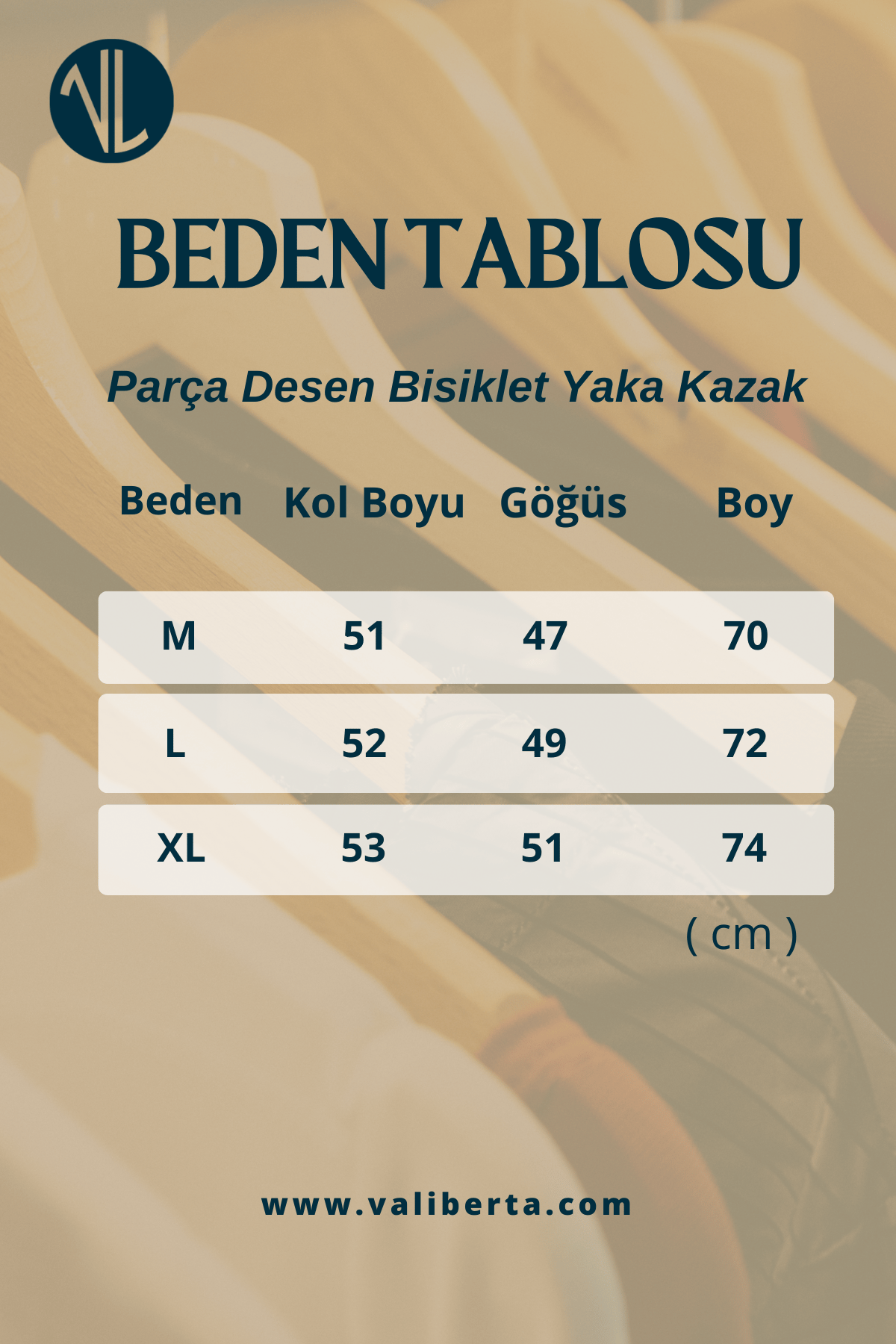 Parça Desen Bisiklet Yaka Erkek Kazak - Turuncu