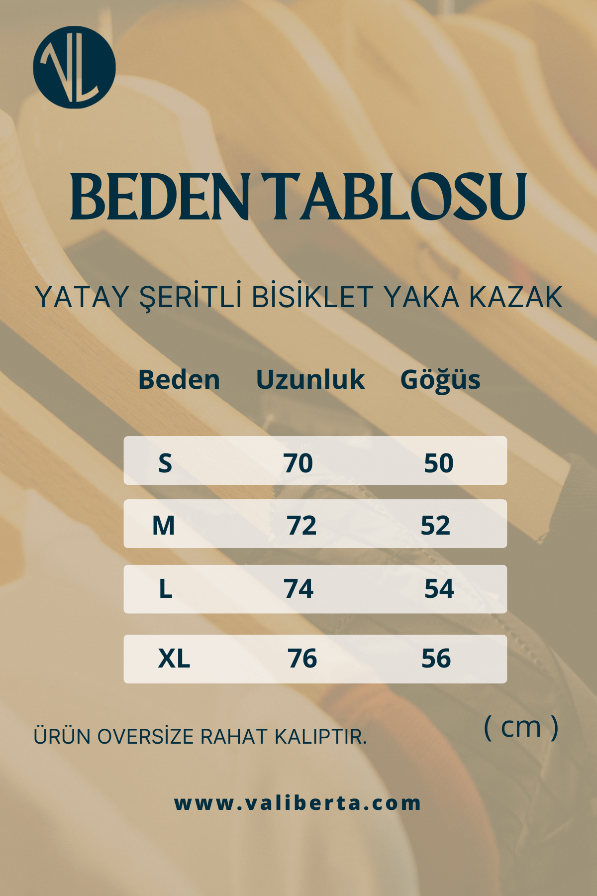 Yatay Şeritli Bisiklet Yaka Kazak - Mavi