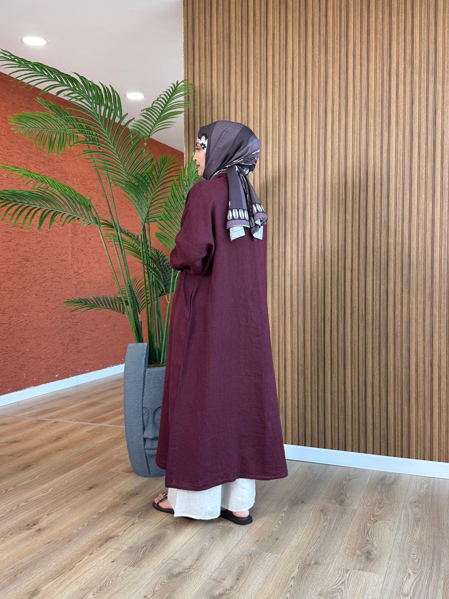 Lina Ham Keten Kap-Mürdüm