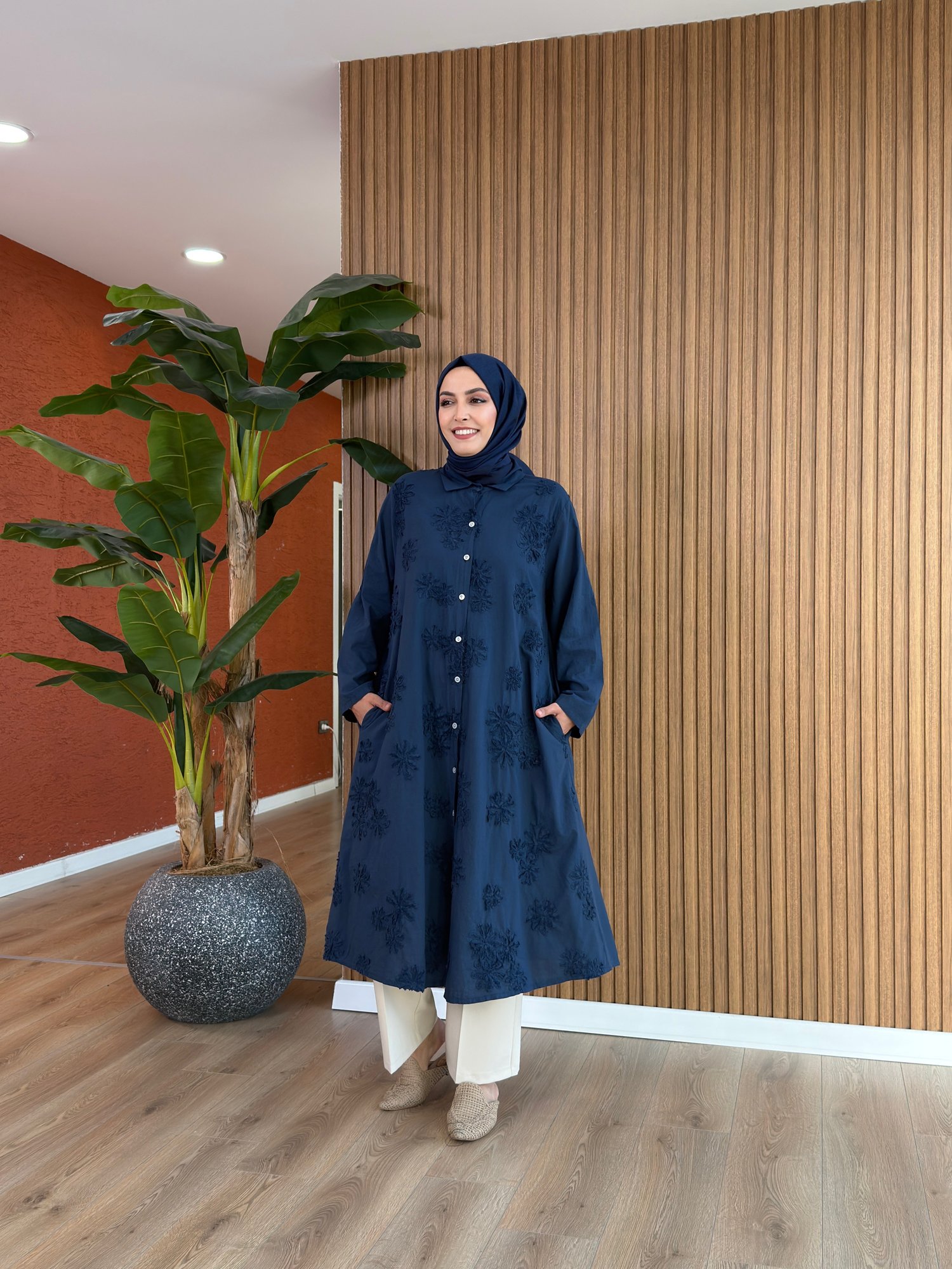 Merve Pamuk Tunik-Lacivert