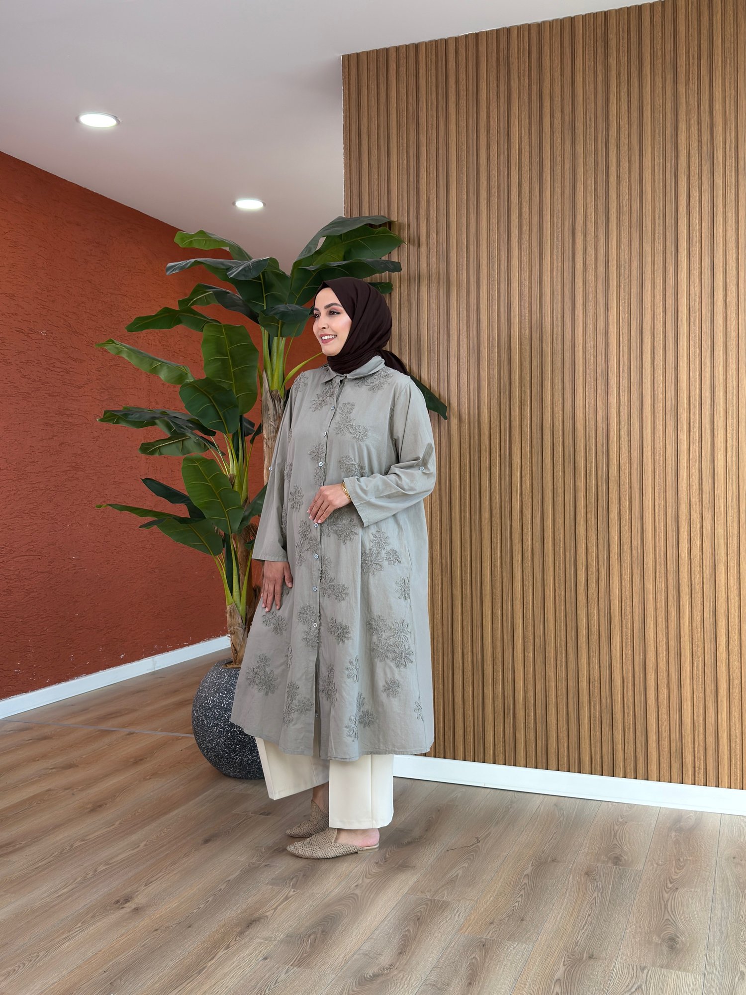 Merve Pamuk Tunik-Vizon