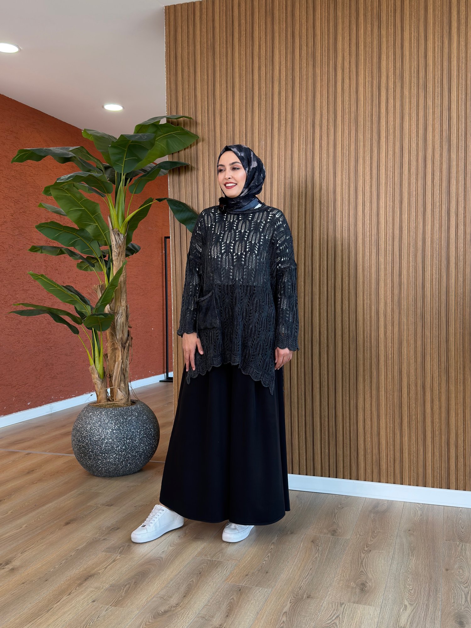 Meyra Pamuk Acurlu  Bluz - Siyah