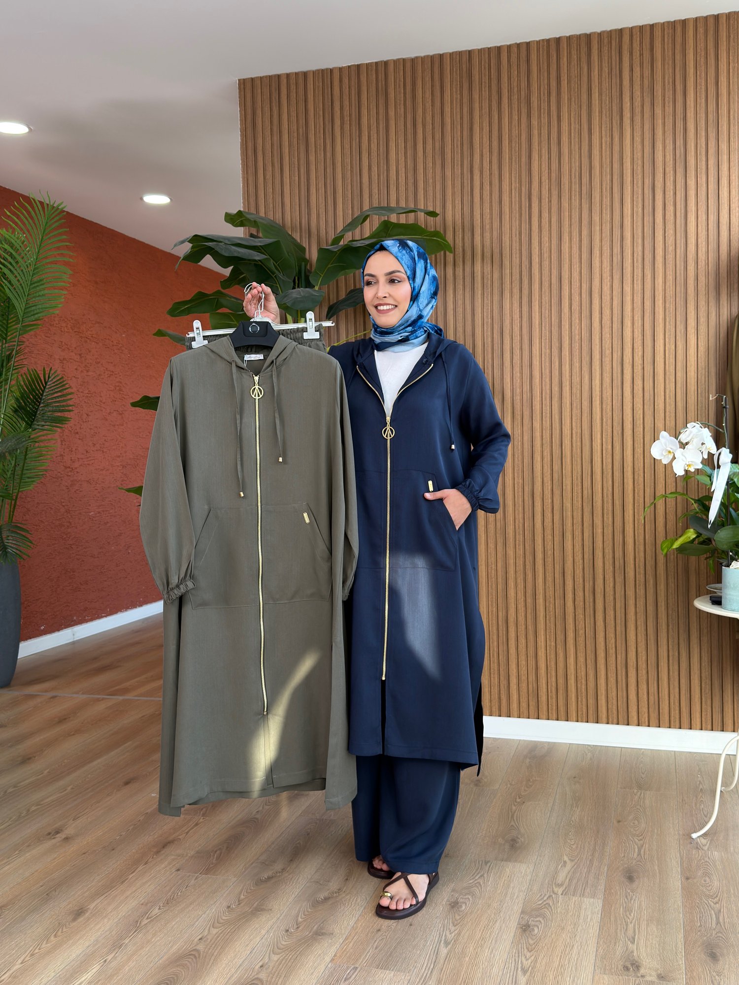 Nisa Uzun Kapşünlu Takım-Haki