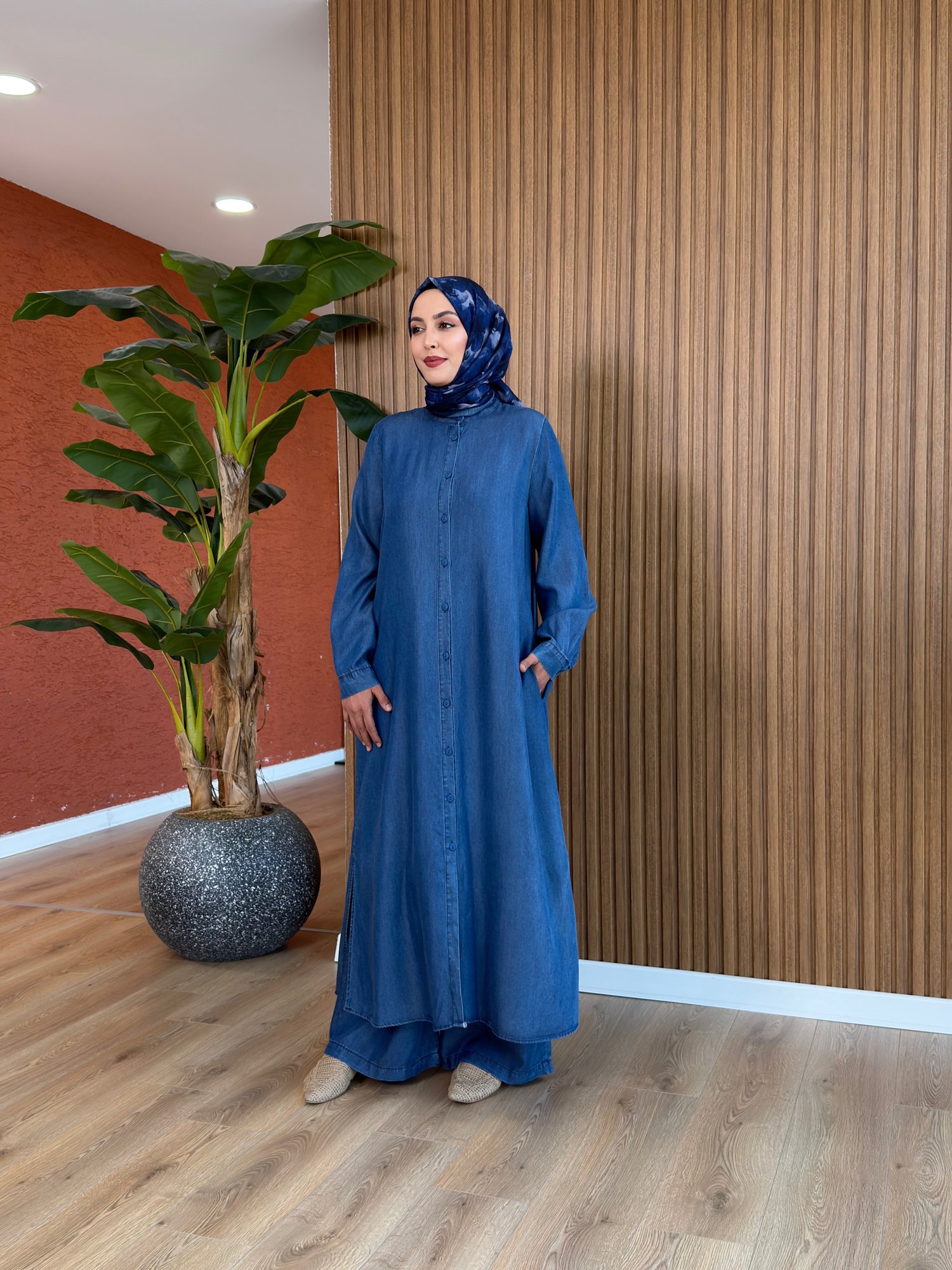 Rüya Tensel Kot Takım -Mavi