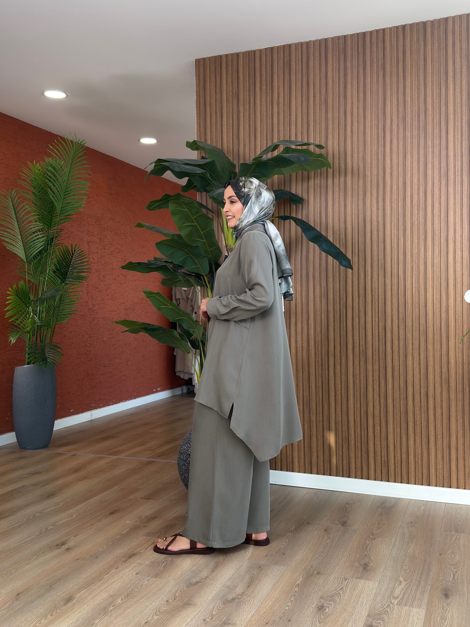 Selin Tasarım Tensel Takım -Haki