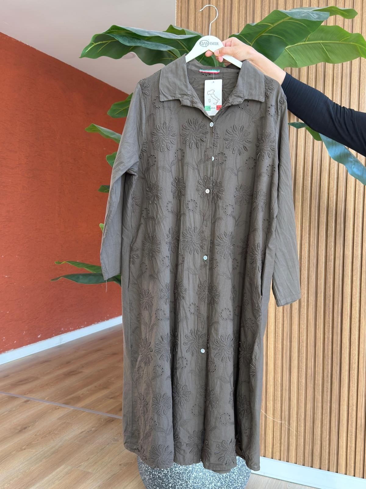 Sezen Pamuk Tunik-Kahverengi
