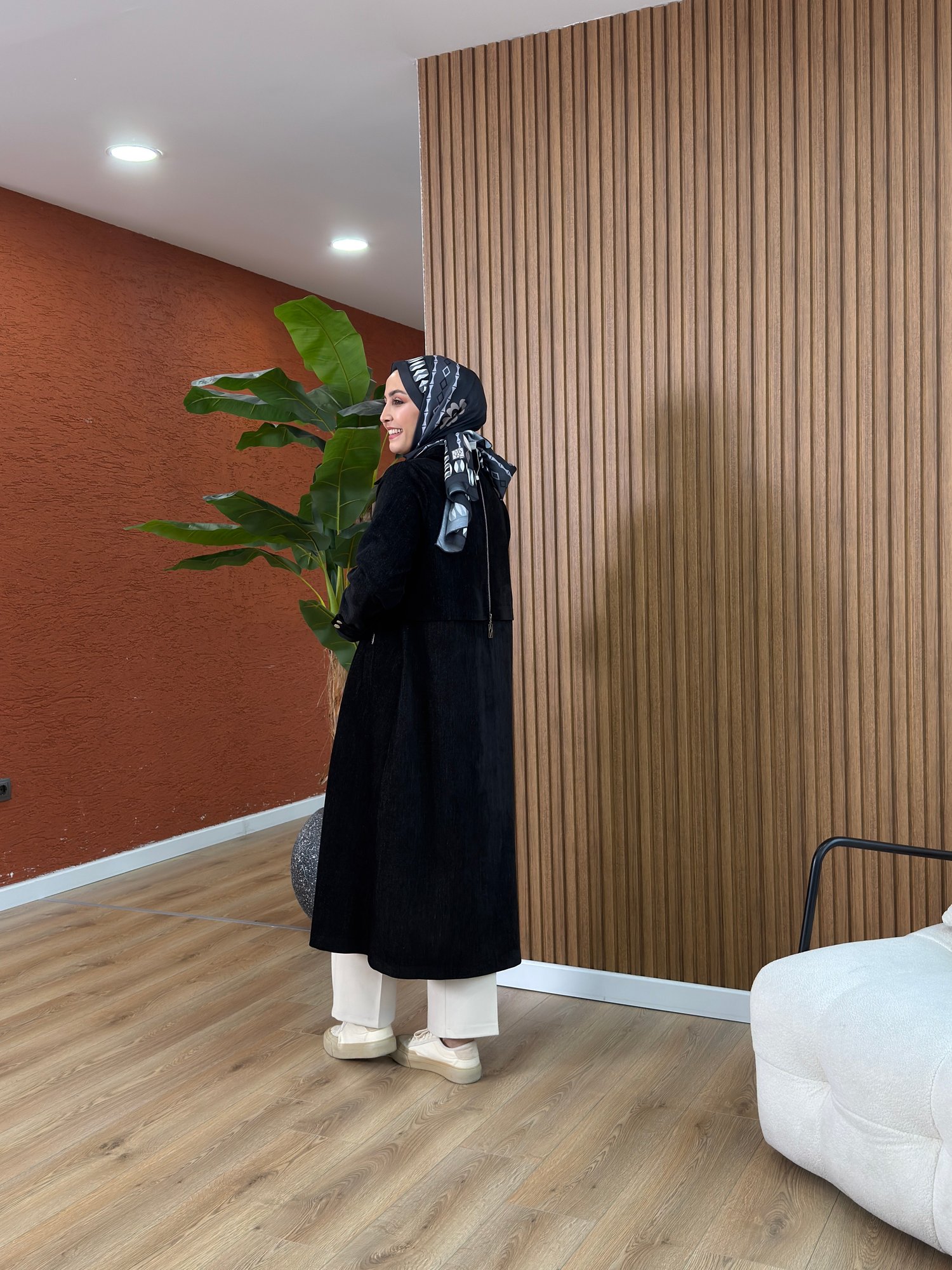 Yonca Kot Kadife Kap-Siyah