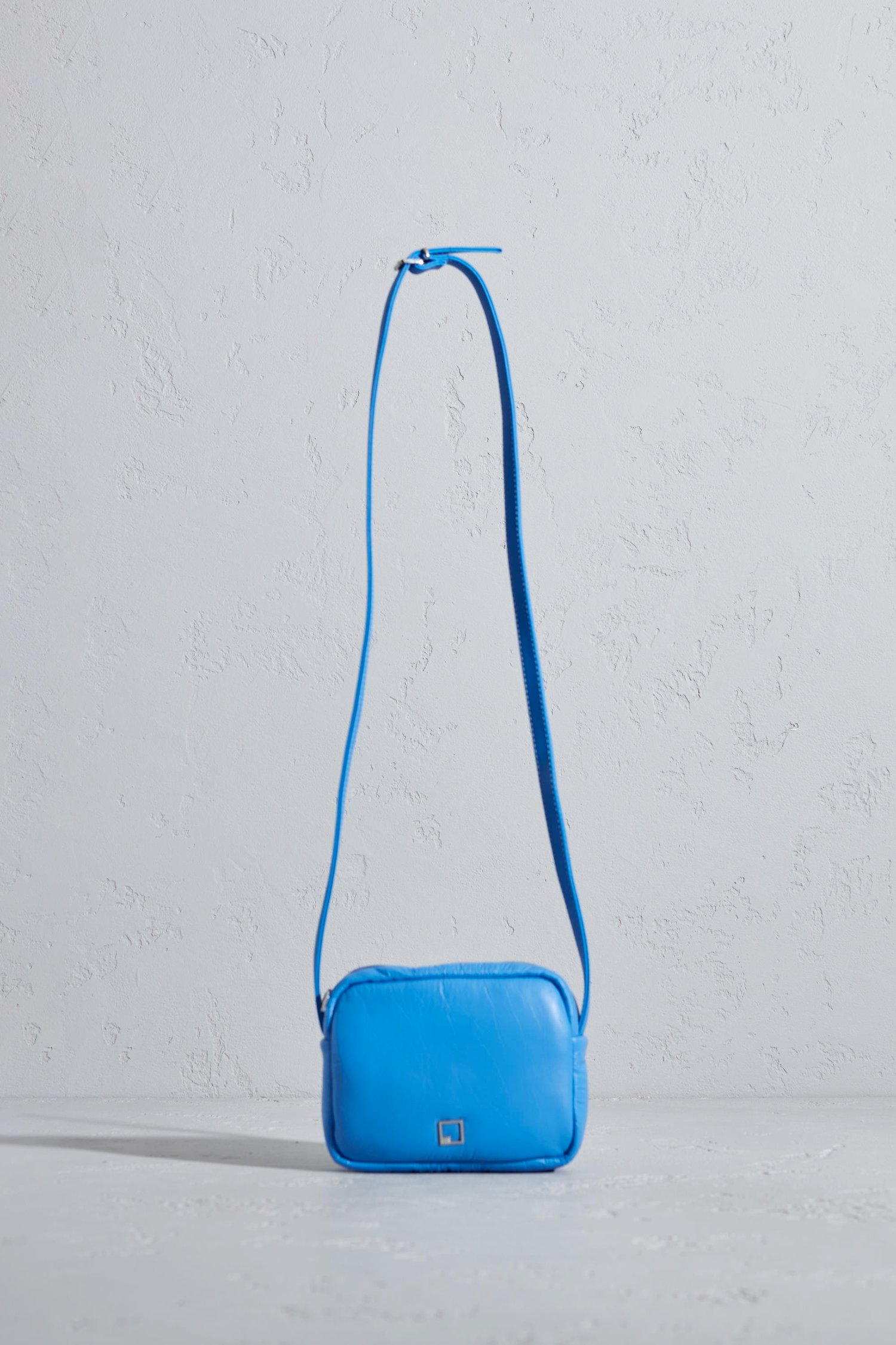 Jane Stnly Suni Deri Puff Çapraz Askılı Çanta