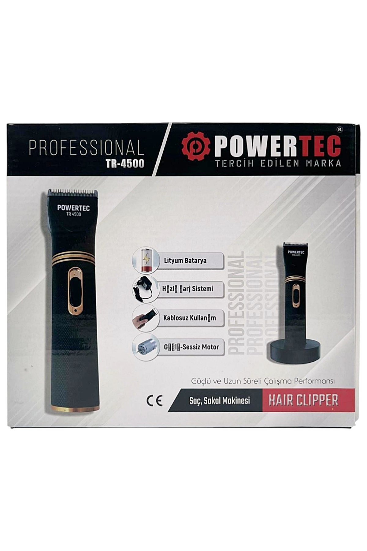Powertec TR-4500 Profesyonel Saç Sakal Tıraş Makinesi
