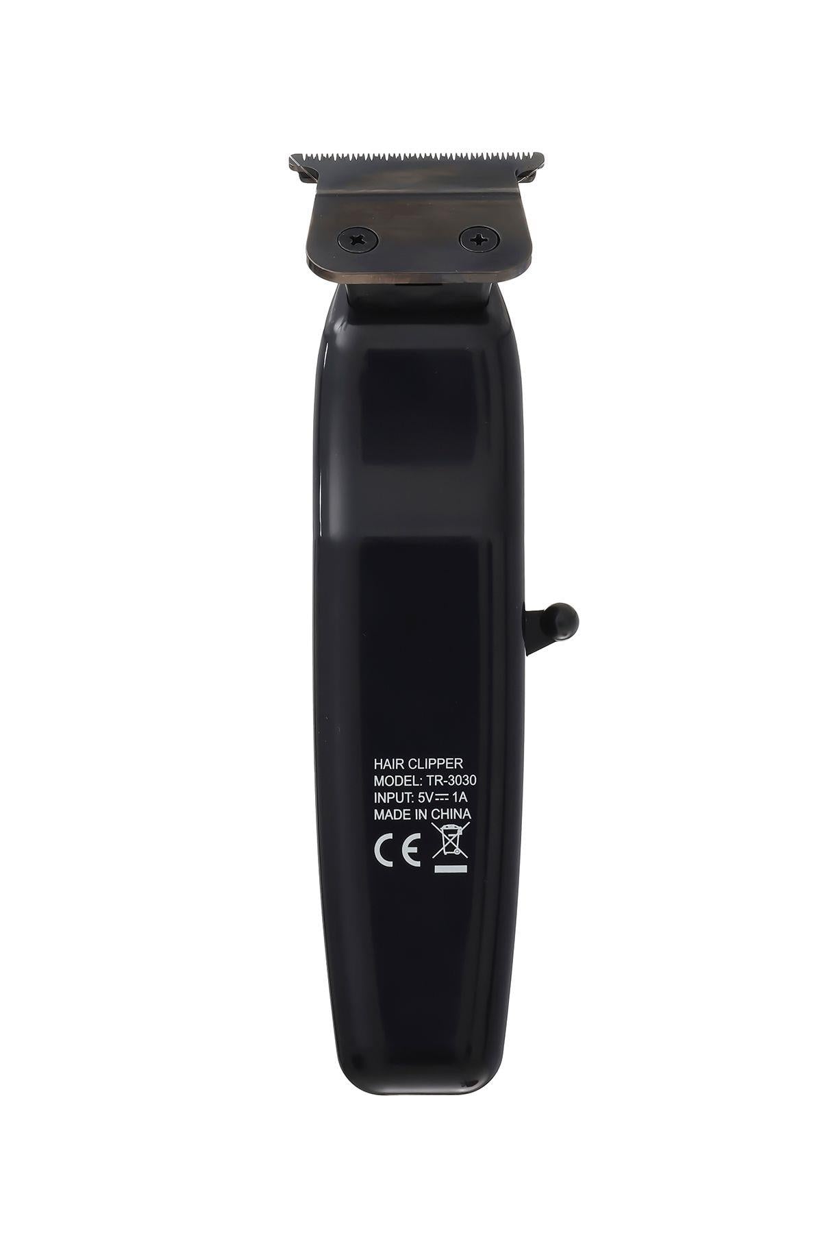 TR-3030 Profesyonel Usb Şarjlı Sakal Ense Tıraş ve Çizim Makinesi T Bıçak