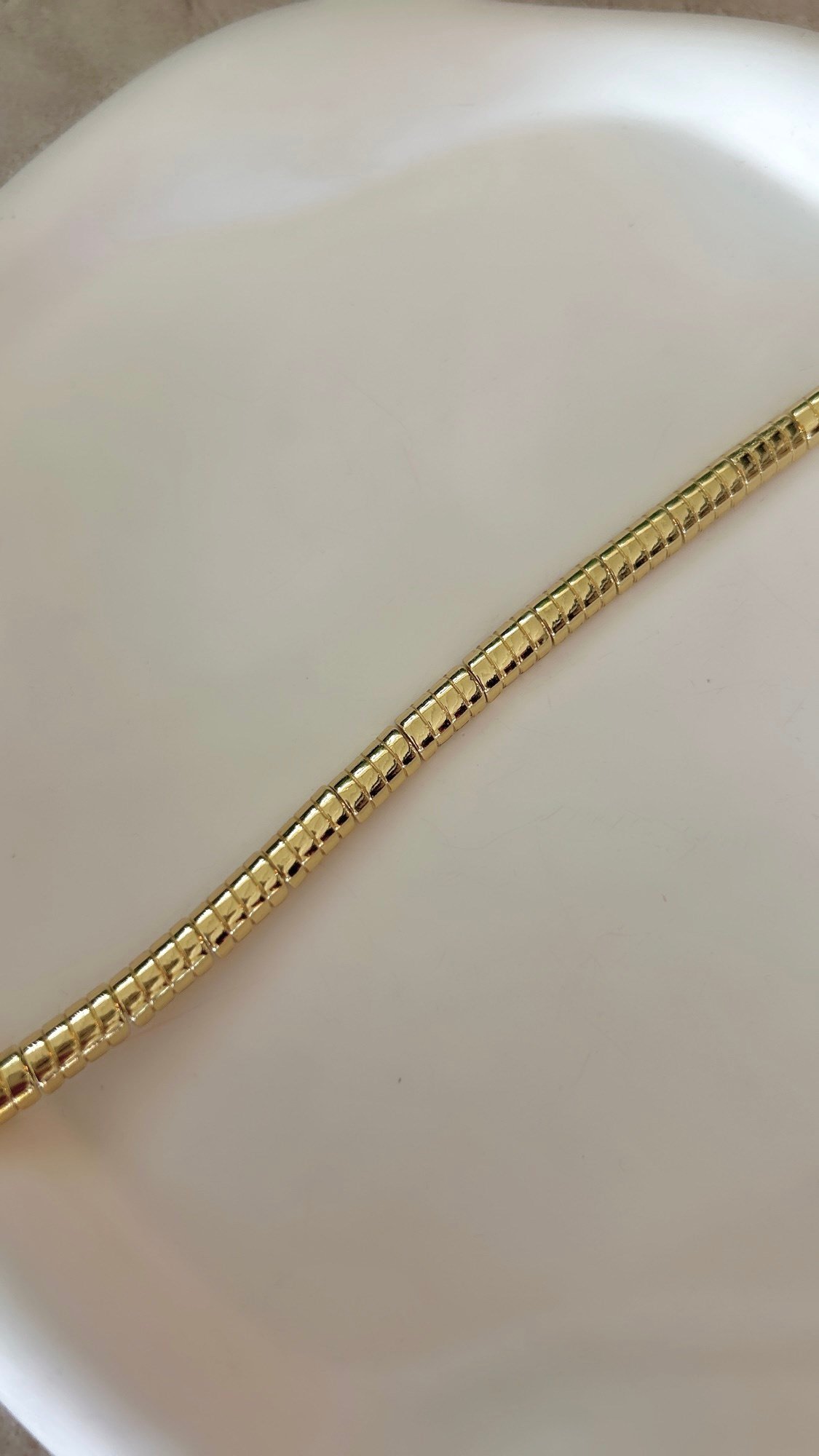 Bombeli Zincir Gold Bileklik