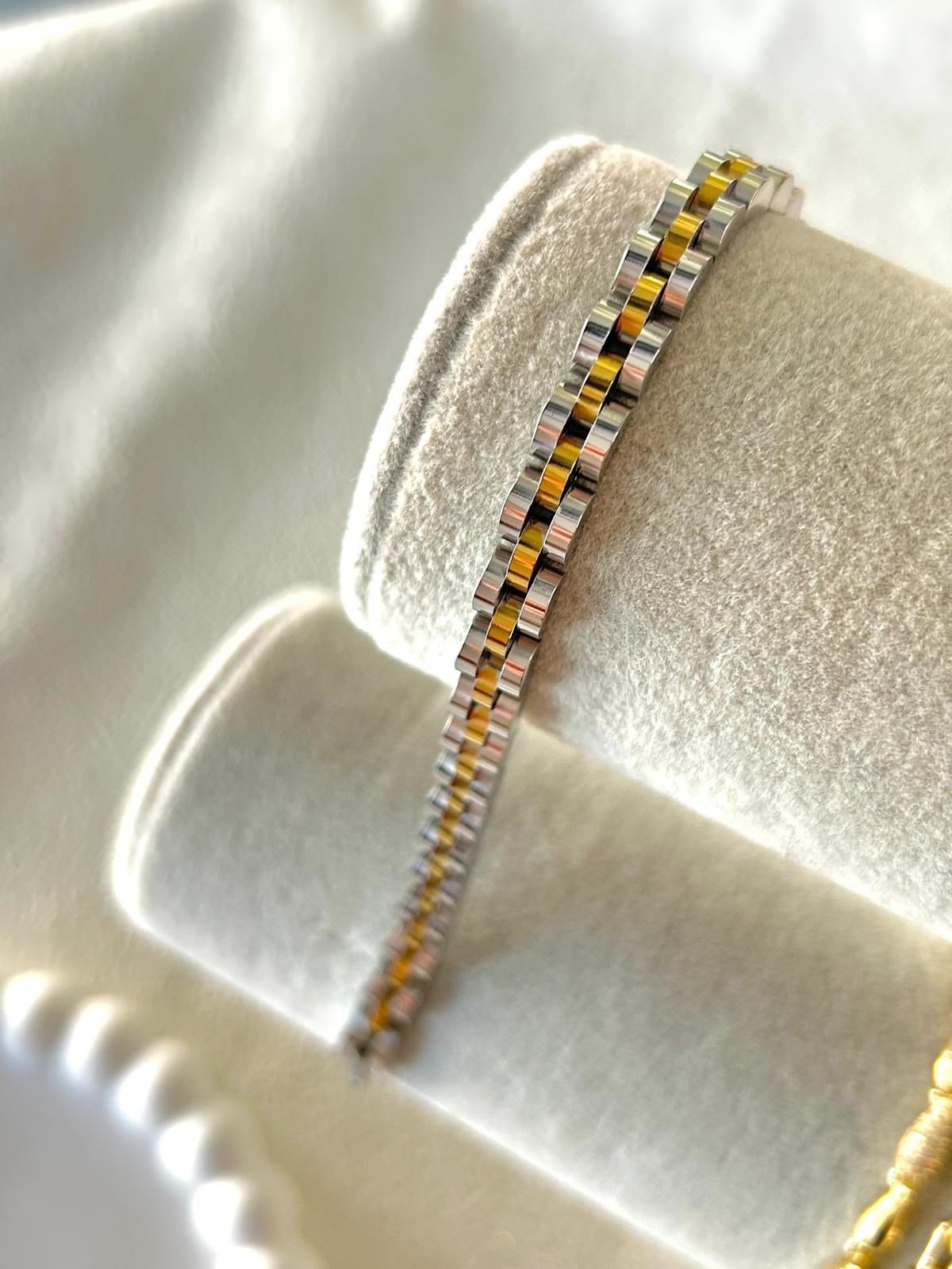 Marka Model Rlx Çelik Gold Detay Bileklik (2mm)