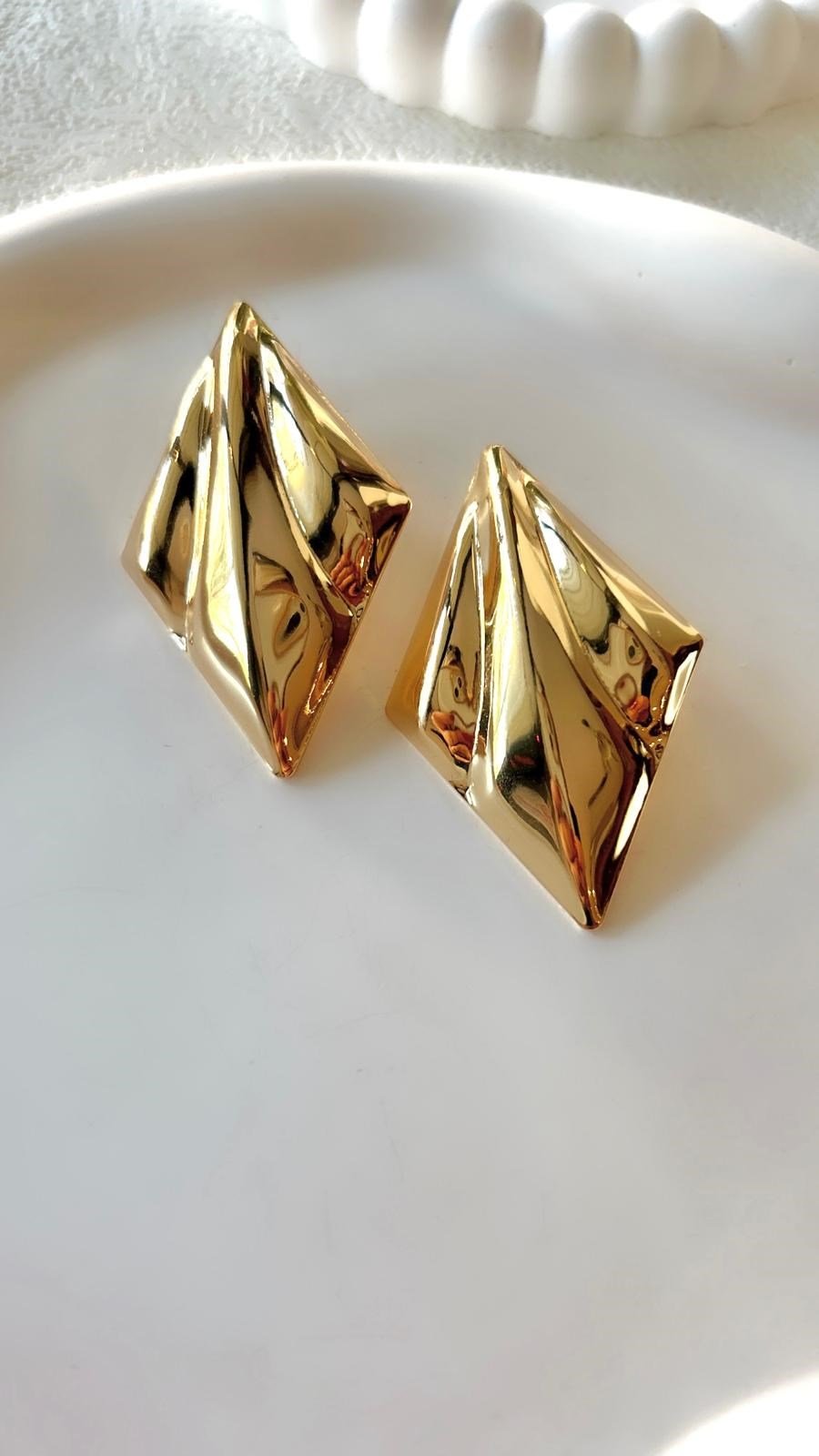 Pileli Gold Küpe