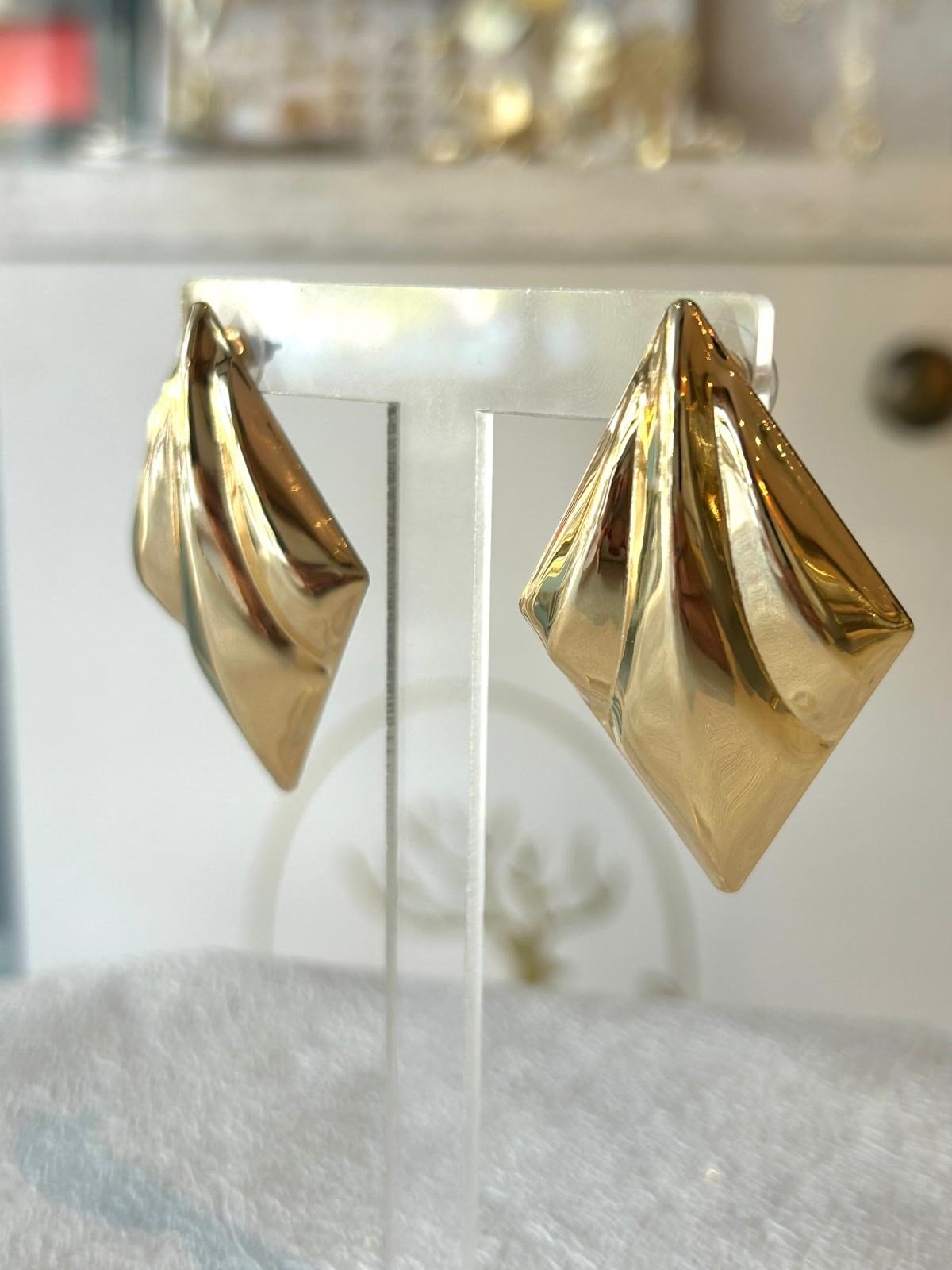 Pileli Gold Küpe