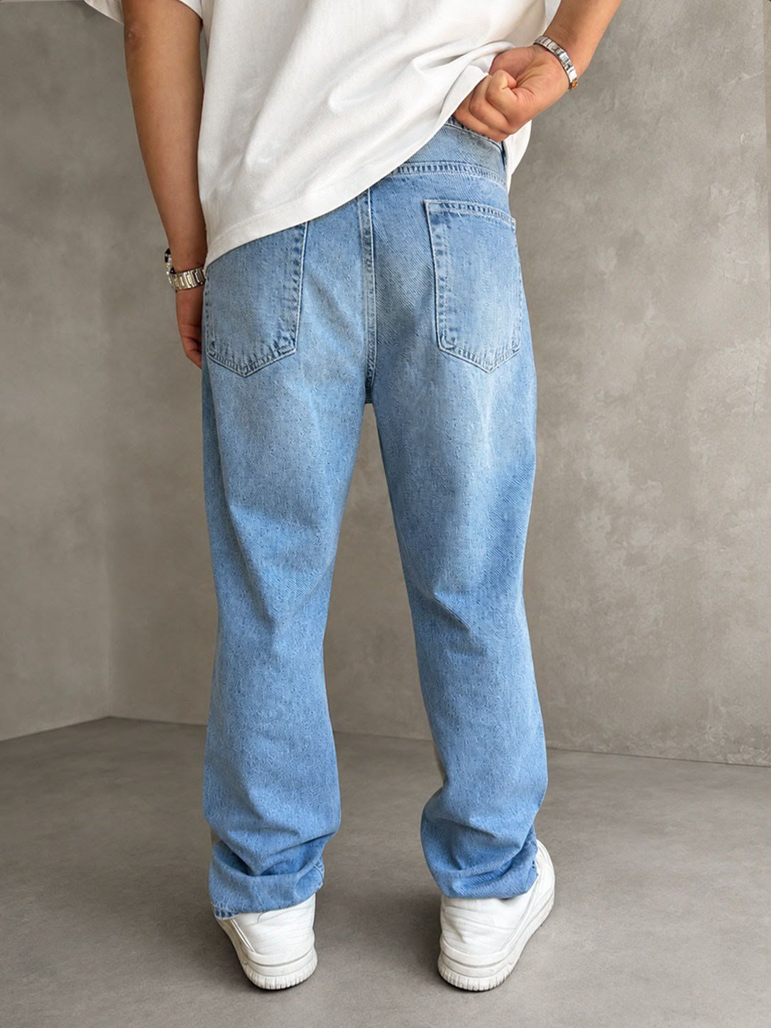 AÇIK MAVI BAGGY PANTOLON 5201-1