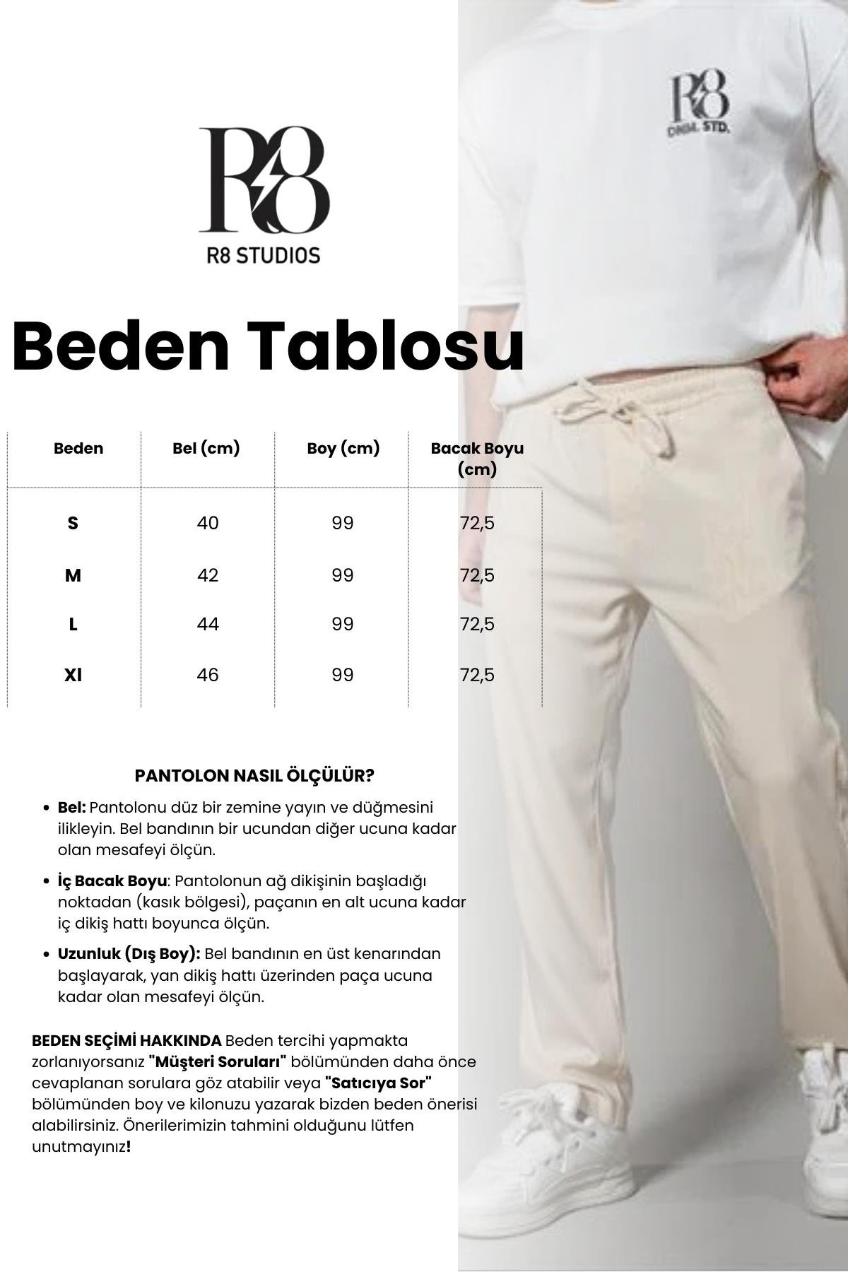 BEJ RELAXED PANTOLON R8-5077-2