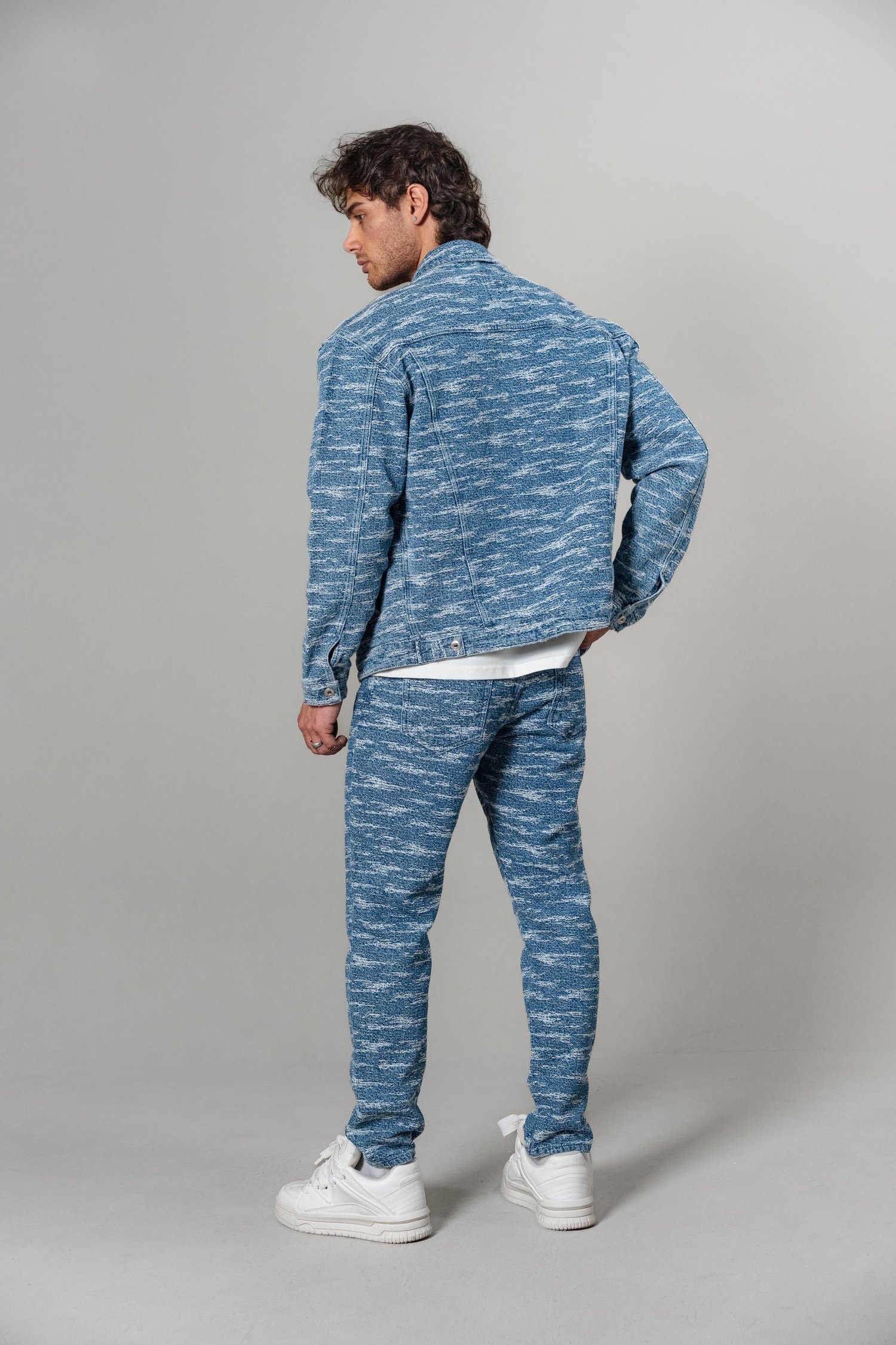 DESENLİ JAKARLI BOYFRIEND TAKIM R8-5121-L/V-5121-L