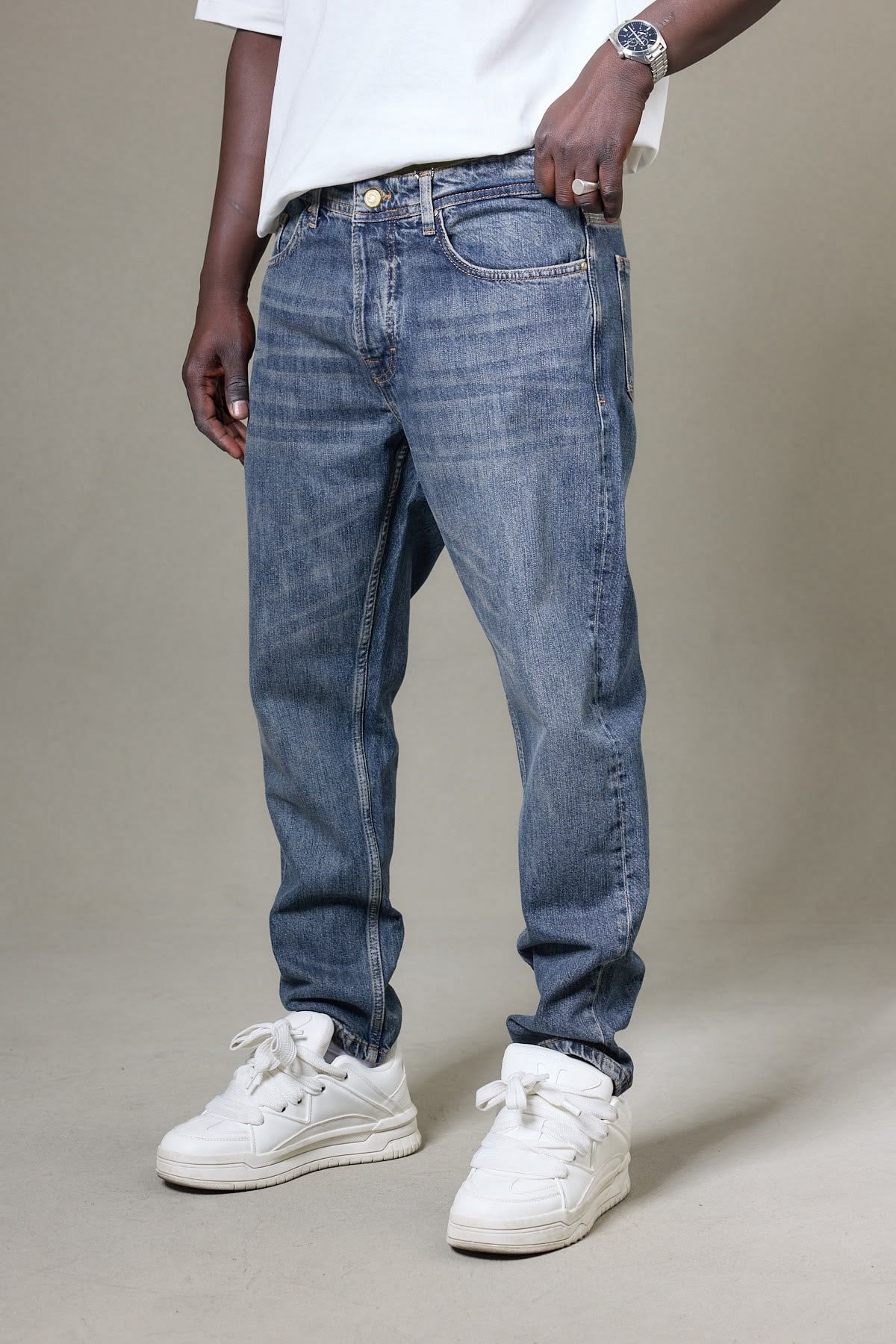 KAHVE TİNTLİ BOYFRİEND PANTOLON 5183-1