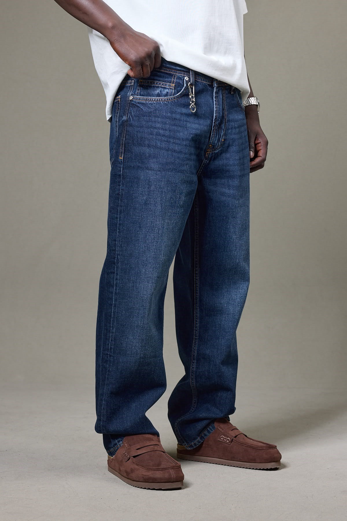 KOYU MAVİ BAGGY PANTOLON 5192-3