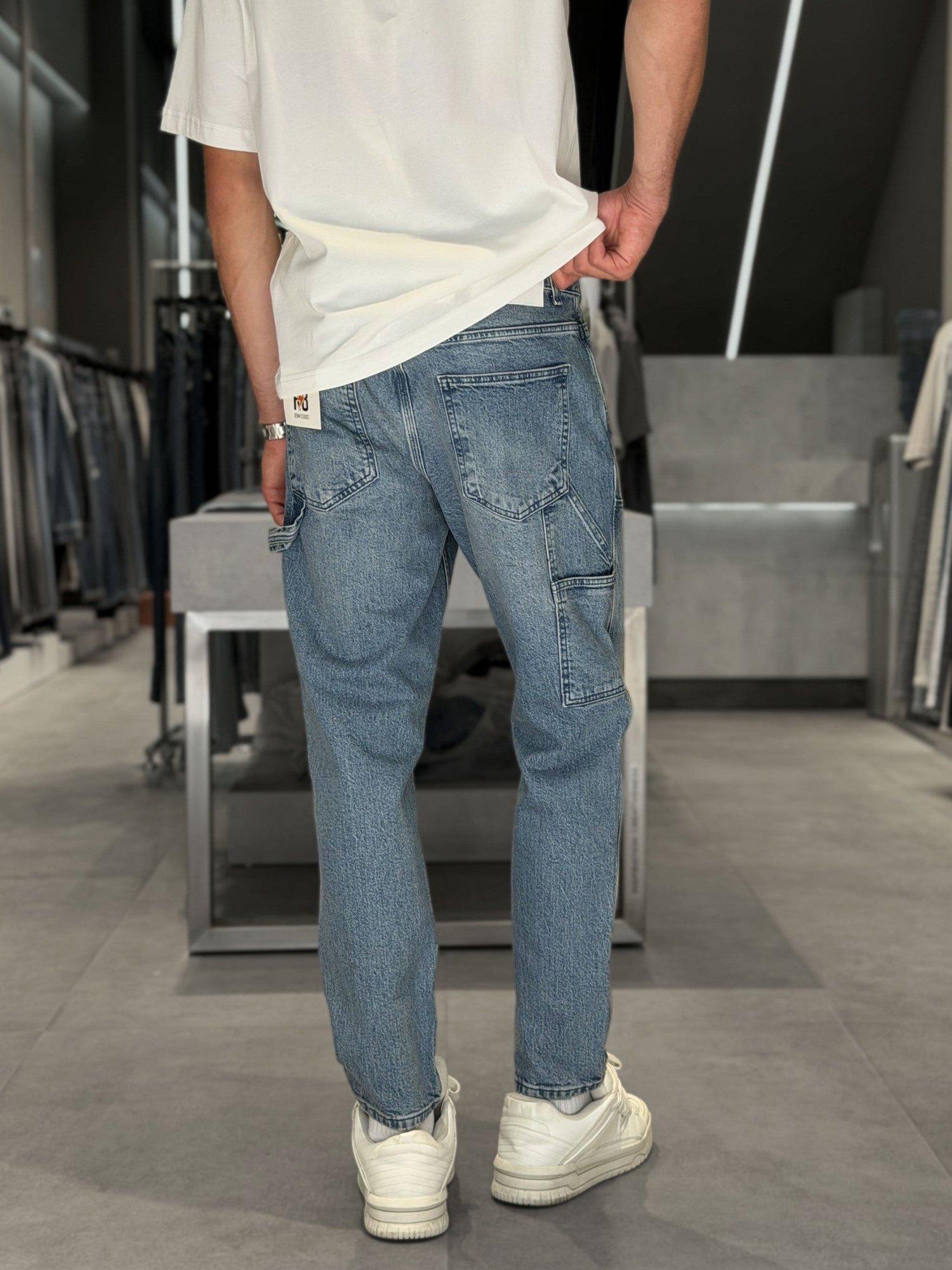 MODELLI MAVİ BOYFRIEND PANTOLON 5131-6