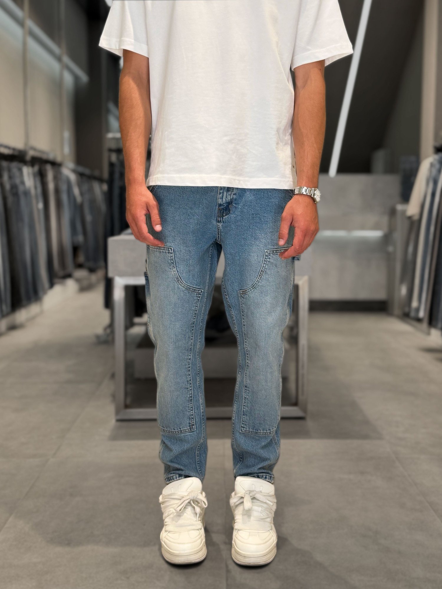 Modelli Yıkamalı Boyfriend Pantolon 5131-5