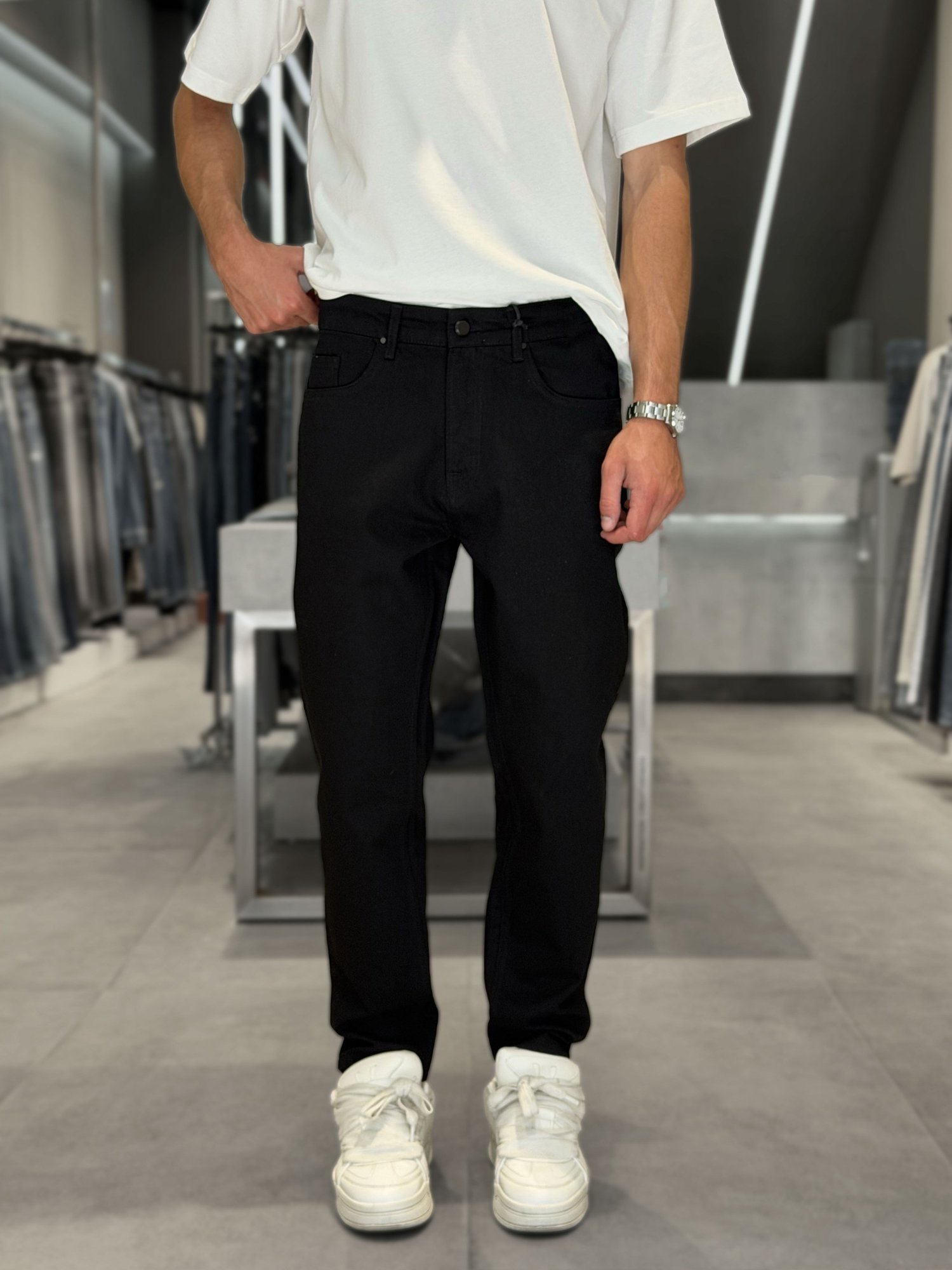 SIYAH BOYFRIEND PANTOLON 5207-3