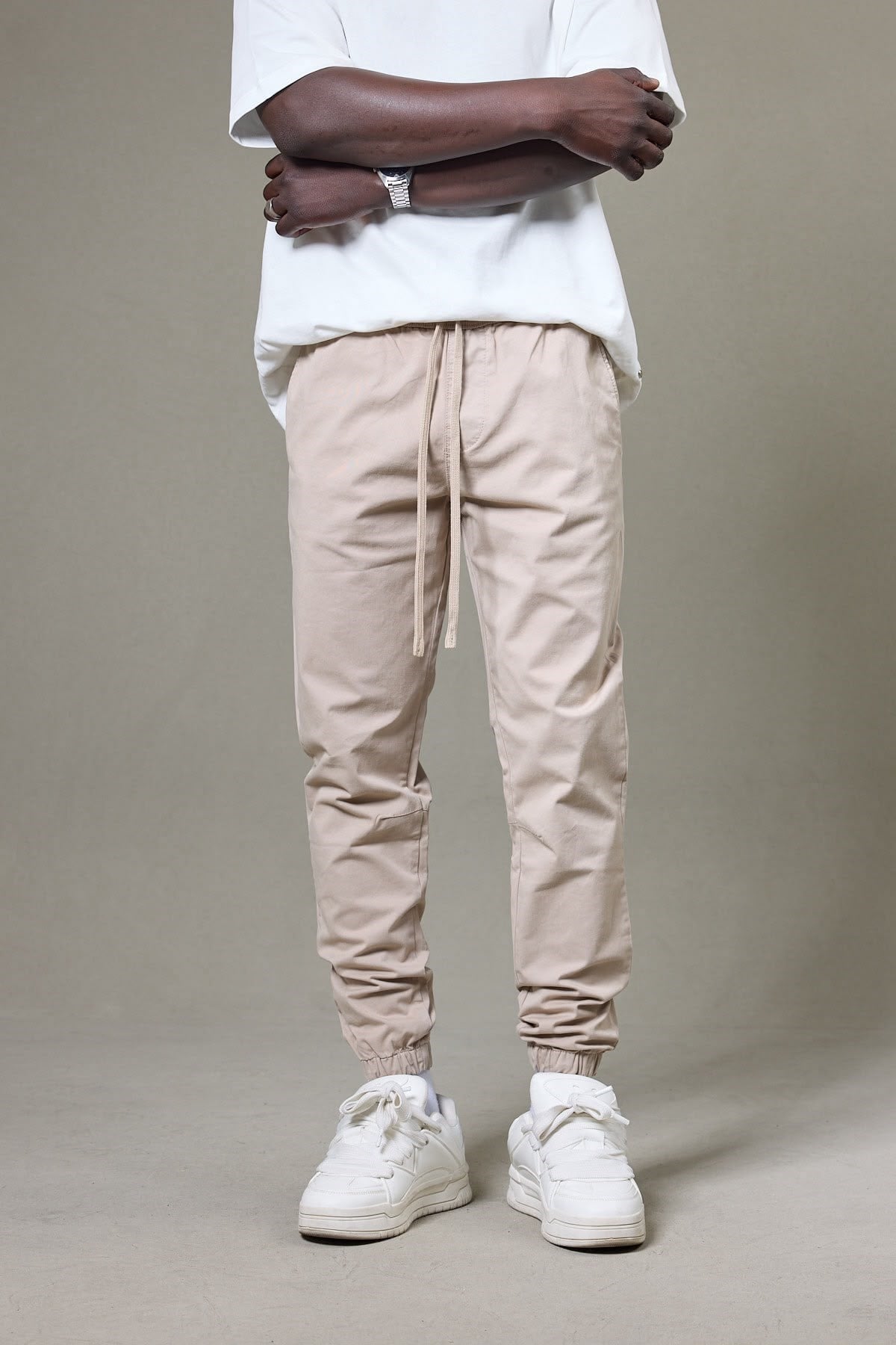 VİZON RENK GABARDİN JOGGER PANTOLON 5133-2