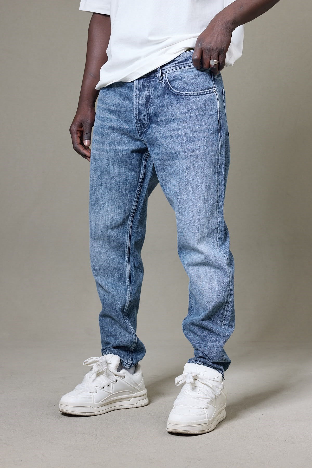 YIKAMALI MAVİ BOYFRİEND PANTOLON 5183-2
