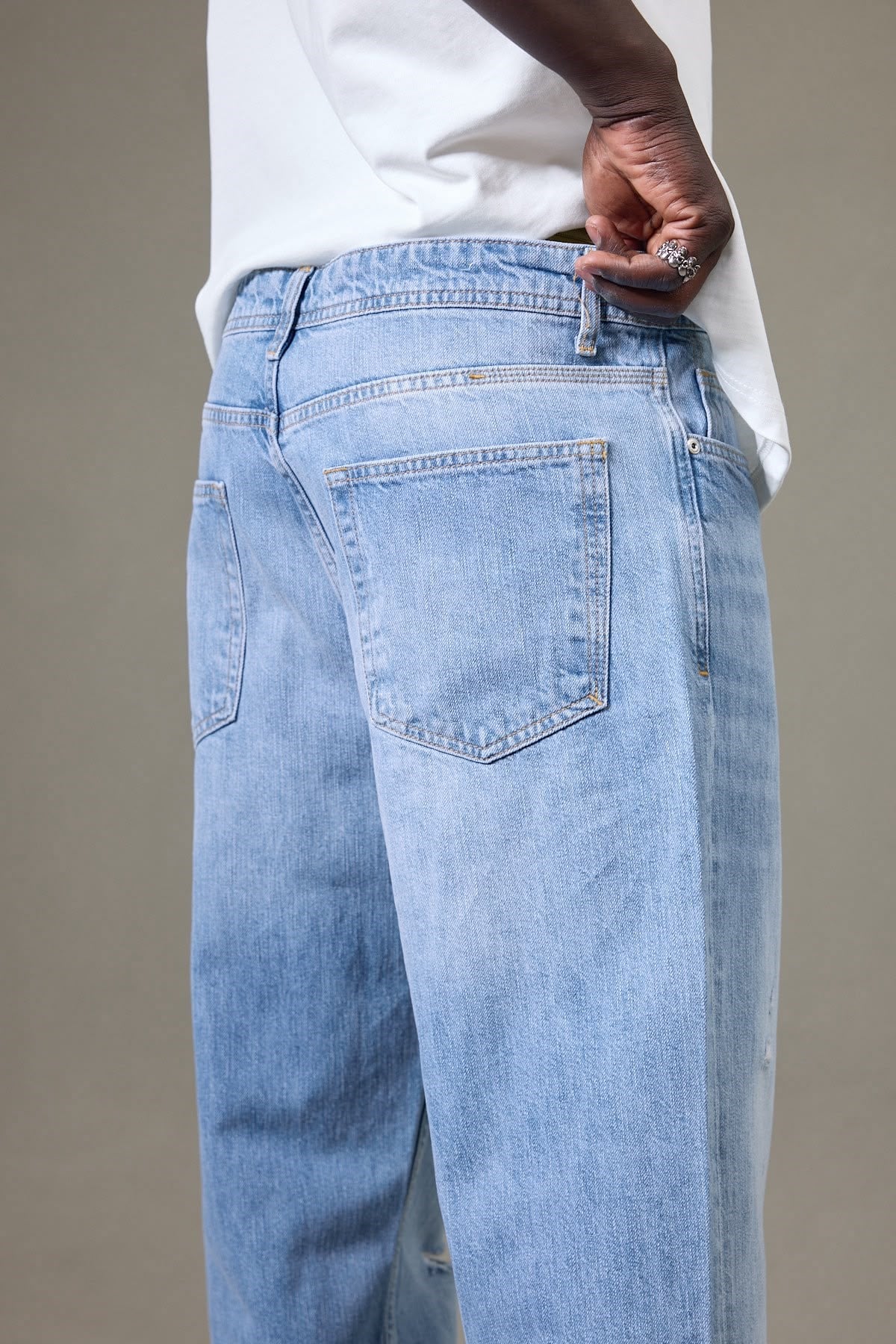 YIRTIK DETAYLI BAGGY PANTOLON 5191