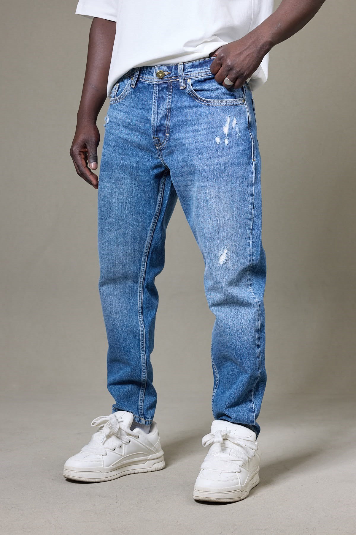 YIRTIK DETAYLI BOYFRİEND PANTOLON 5178