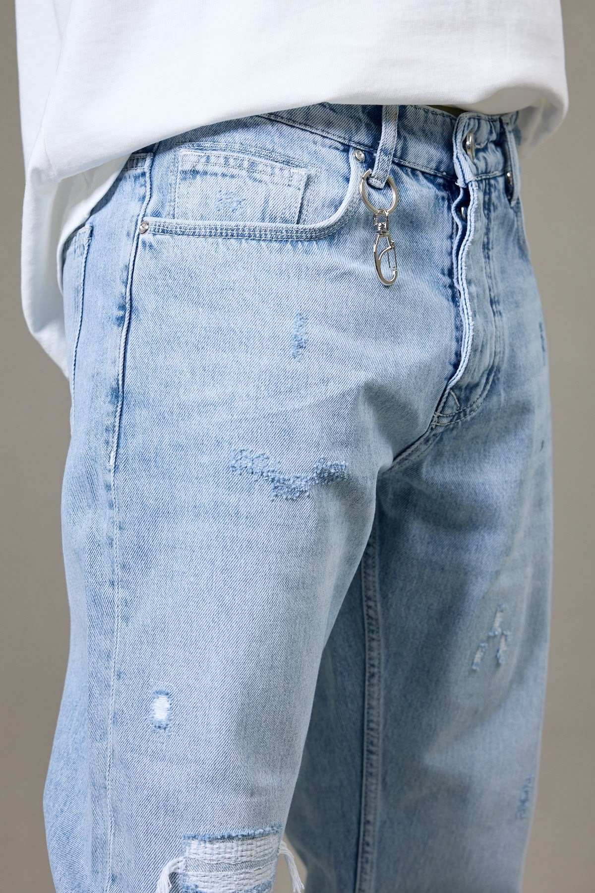 YIRTIK DETAYLI BOYFRİEND PANTOLON 5184