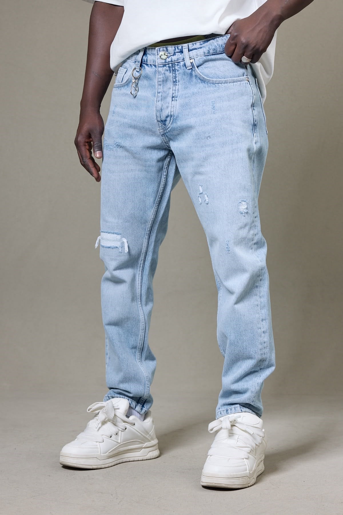 YIRTIK DETAYLI BOYFRİEND PANTOLON 5184