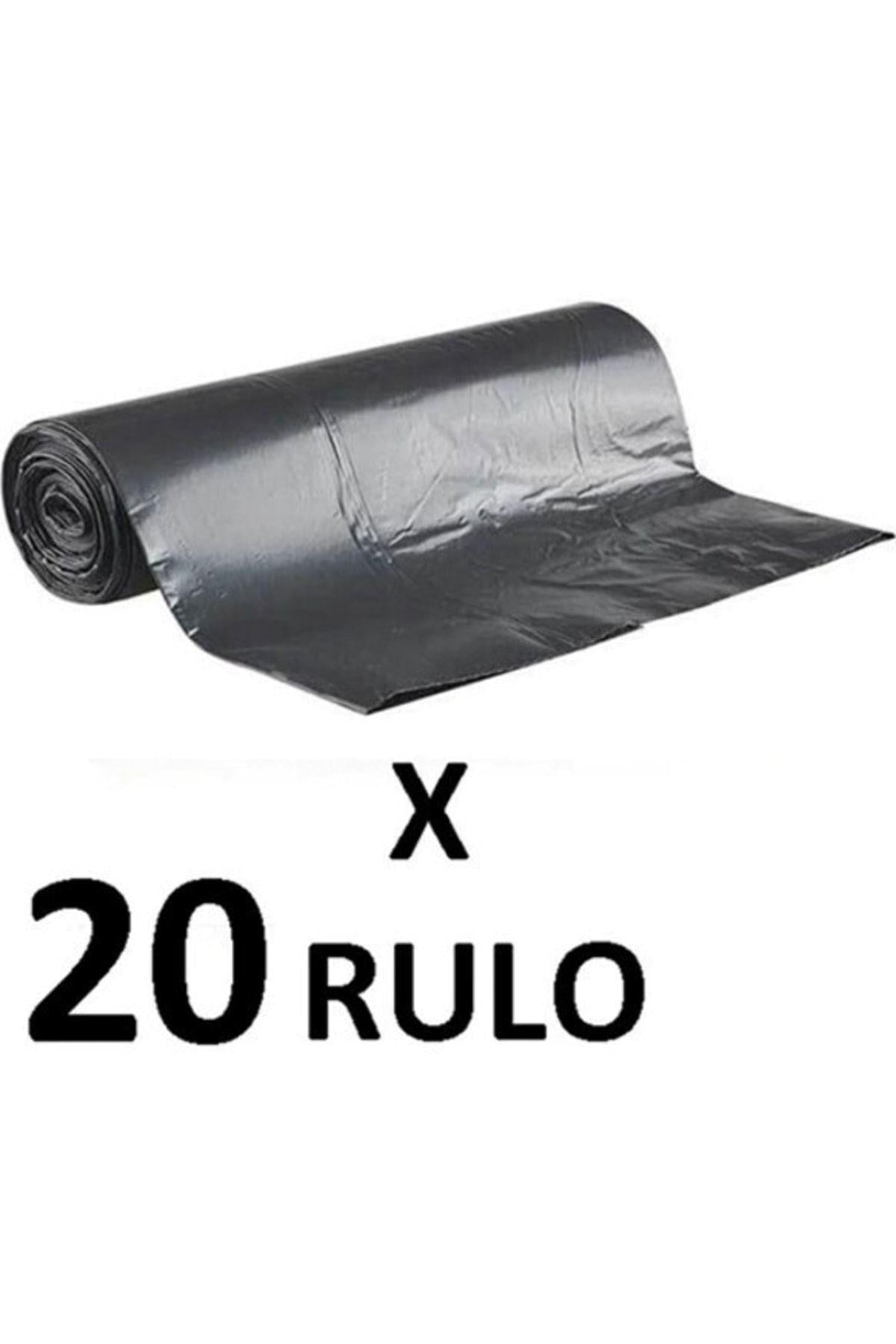 80x110 Rulo Çöp Torbası 300gr 20 Rulo-200 Adet (siyah)-Nur Ortopedi