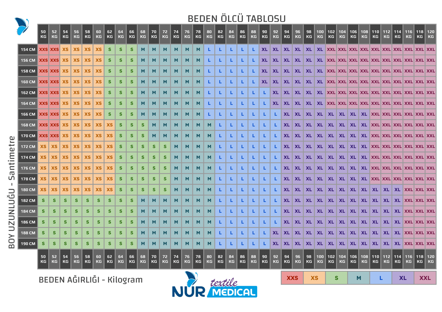 Bulut Gri Likralı Pantolon-Nur Medikal Giyim