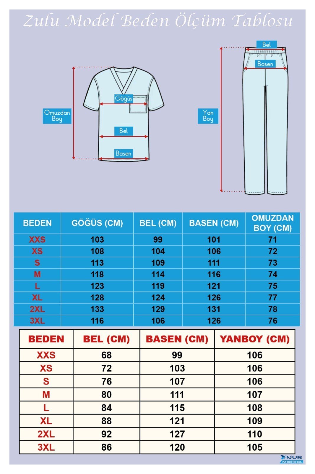 Zulu Model Cool Petrol Mavi Renk Soft Likralı Erkek Scrubs Üniforma Takımı-Nur Medikal Giyim