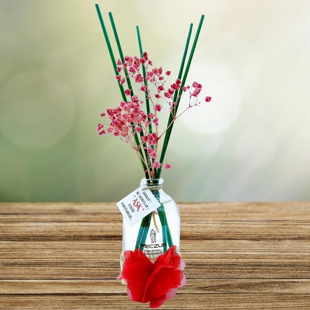 100 ml Silindir Bambu Çubuklu Oda Kokuları Reed Diffuser Oda Parfümü Ortam Kokusu