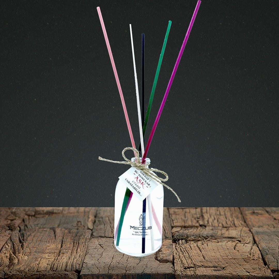 100 ml Silindir Bambu Çubuklu Oda Kokuları Reed Diffuser Oda Parfümü Ortam Kokusu