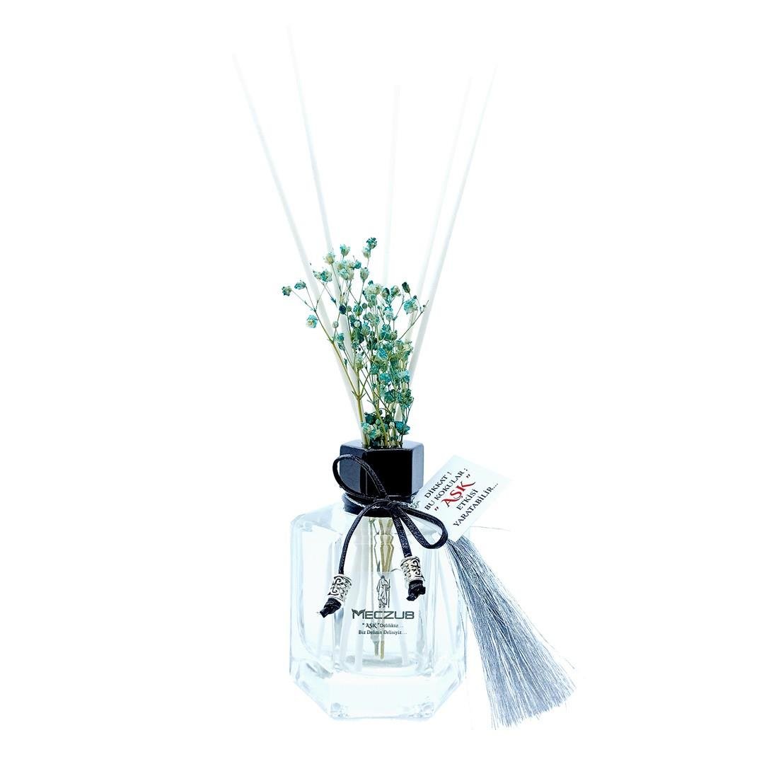 120 ml Köşeli Bambu Çubuklu Oda Kokuları Reed Diffuser Oda Parfümü Ortam Kokusu