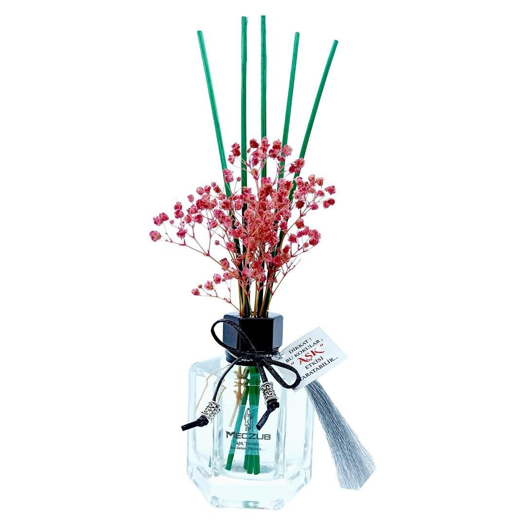 120 ml Köşeli Bambu Çubuklu Oda Kokuları Reed Diffuser Oda Parfümü Ortam Kokusu