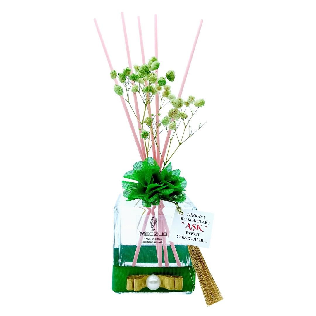 200 ml Küp Bambu Çubuklu Oda Kokuları Reed Diffuser Oda Parfümü Ortam Kokusu