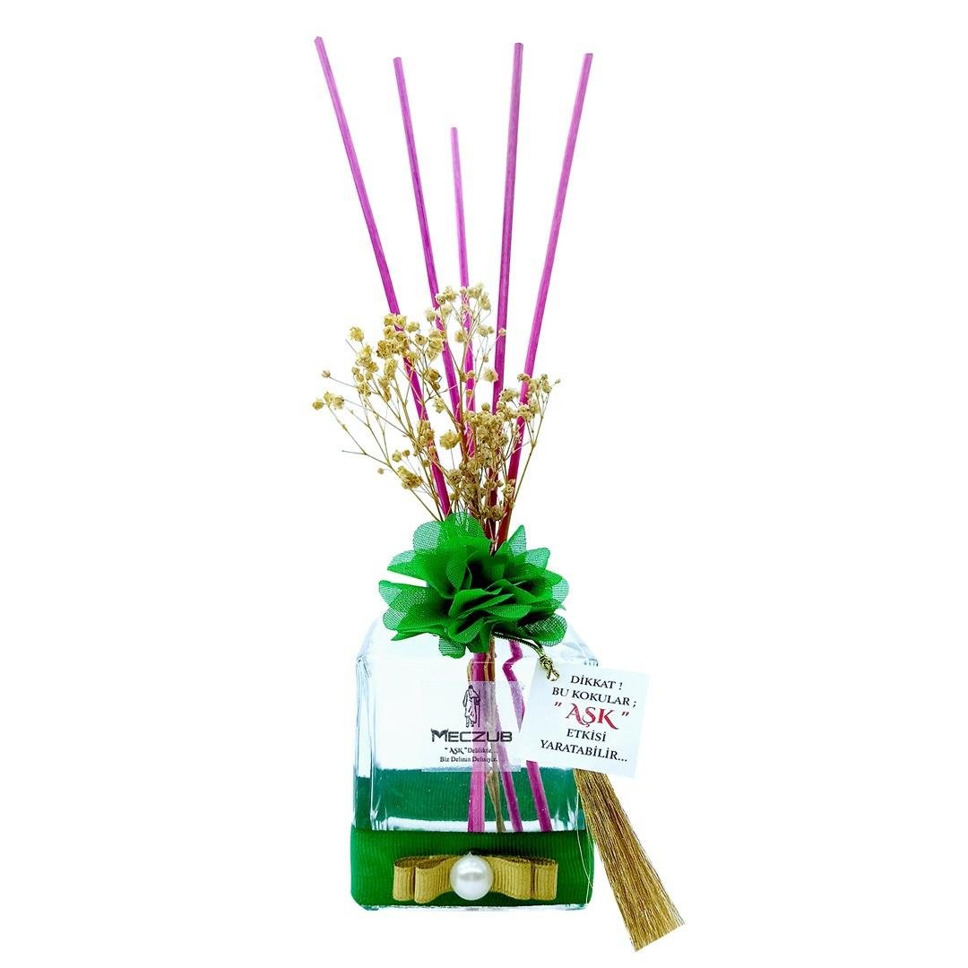 200 ml Küp Bambu Çubuklu Oda Kokuları Reed Diffuser Oda Parfümü Ortam Kokusu