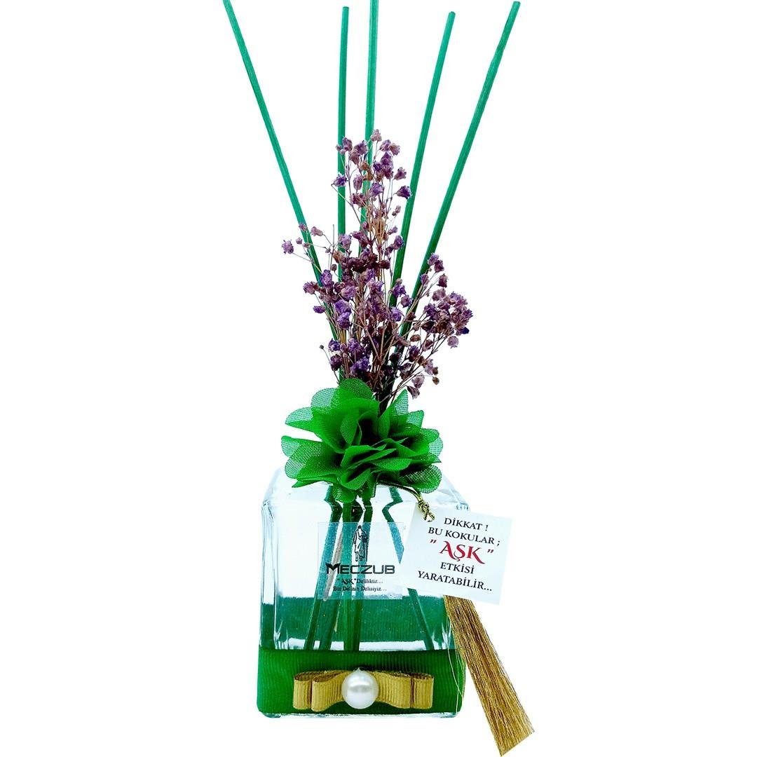 200 ml Küp Bambu Çubuklu Oda Kokuları Reed Diffuser Oda Parfümü Ortam Kokusu