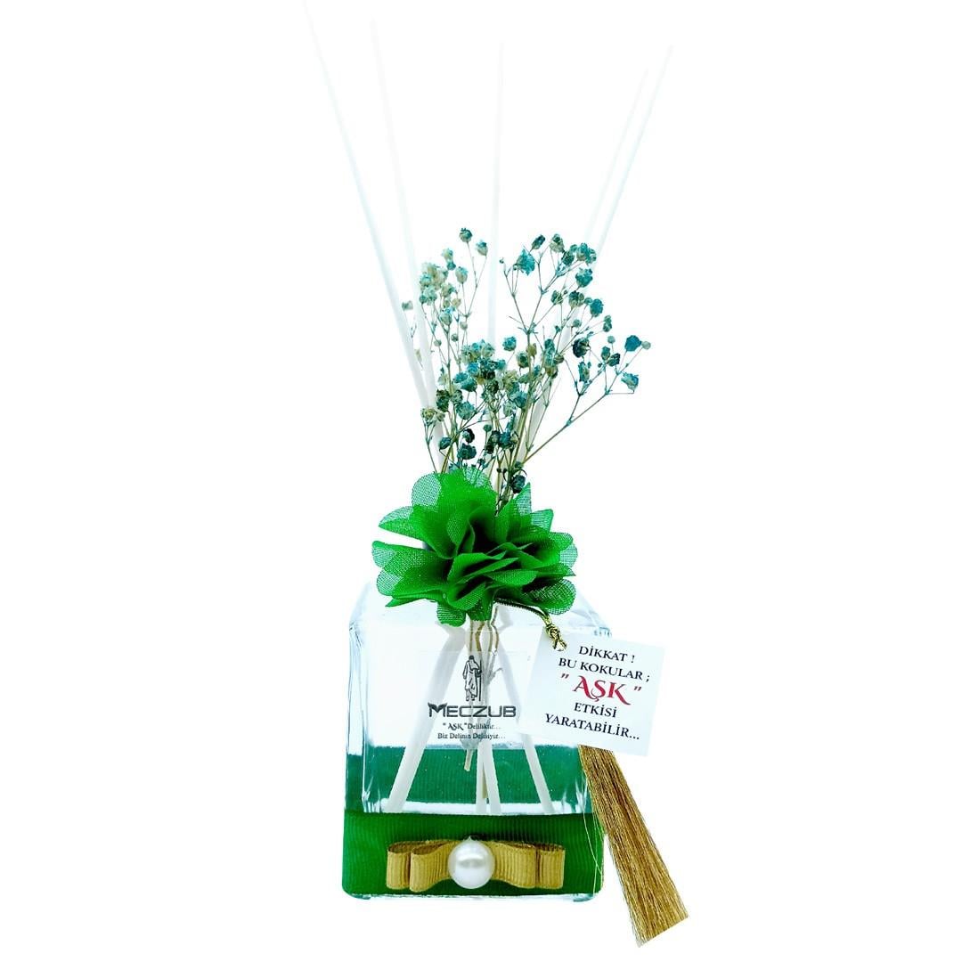 200 ml Küp Bambu Çubuklu Oda Kokuları Reed Diffuser Oda Parfümü Ortam Kokusu