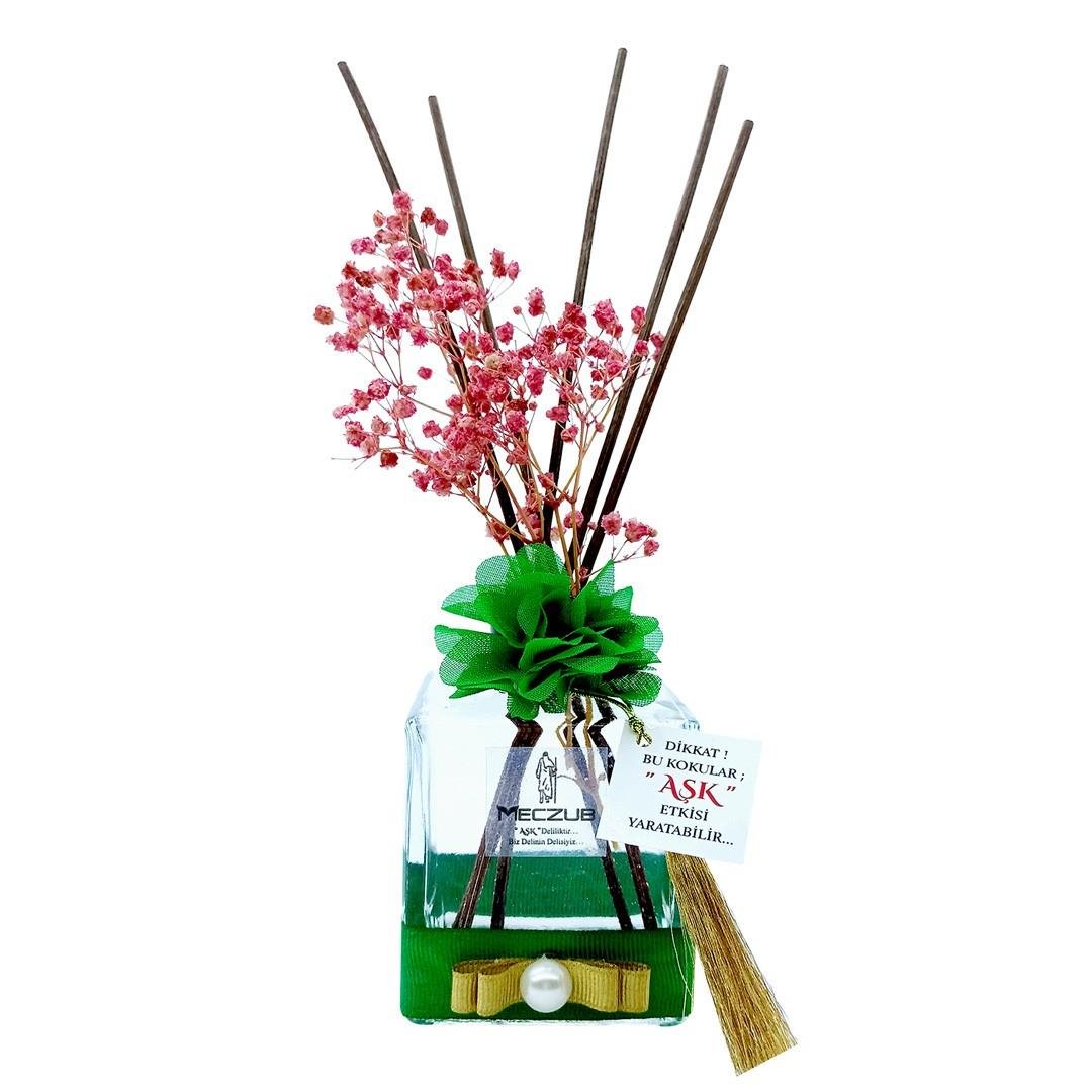200 ml Küp Bambu Çubuklu Oda Kokuları Reed Diffuser Oda Parfümü Ortam Kokusu