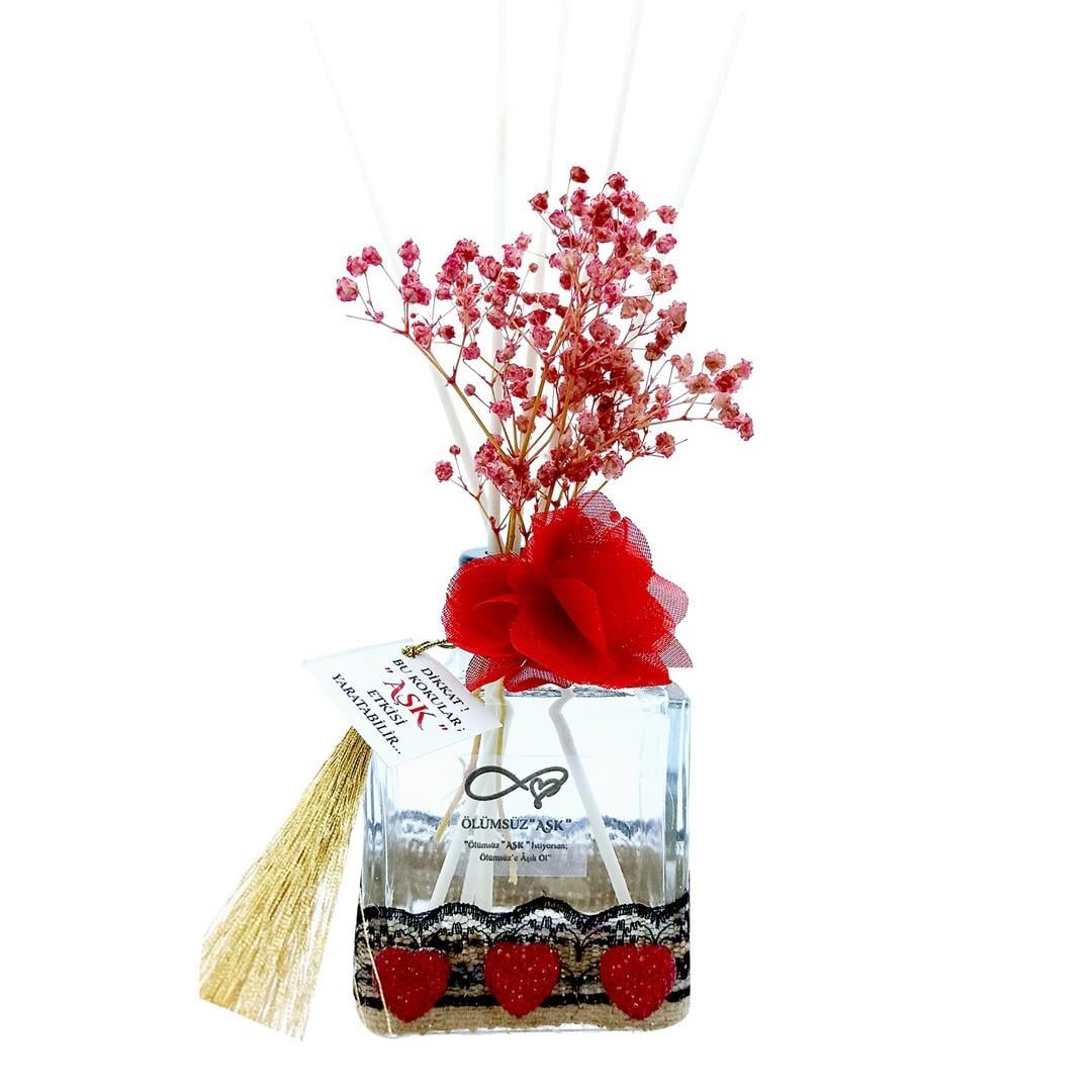 200 ml Küp Bambu Çubuklu Oda Kokuları Reed Diffuser Oda Parfümü Ortam Kokusu