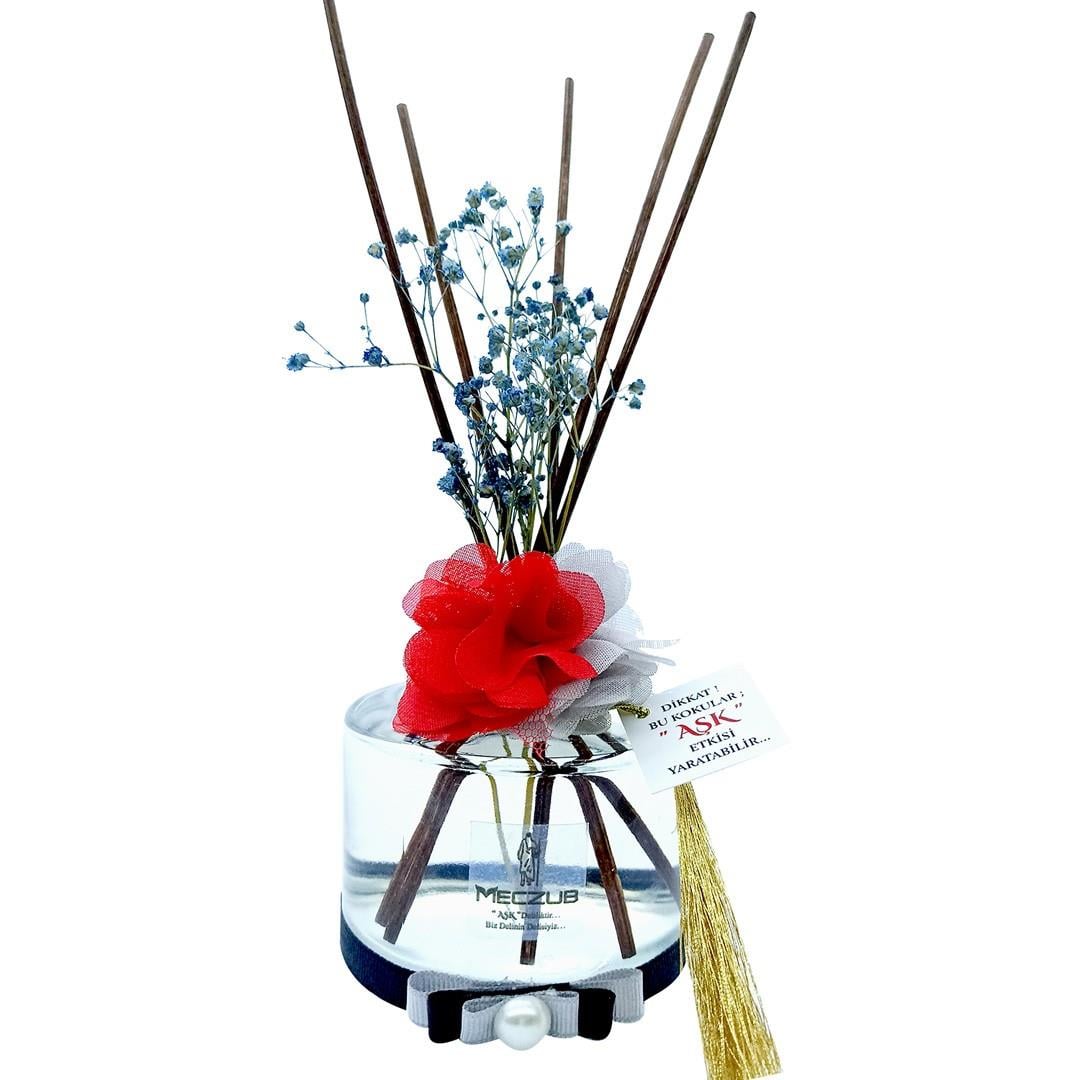 200 ml Silindir Bambu Çubuklu Oda Kokuları Reed Diffuser Oda Parfümü Ortam Kokusu