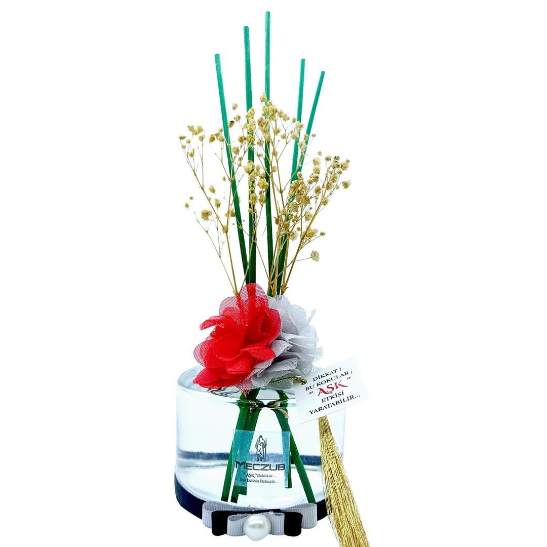 200 ml Silindir Bambu Çubuklu Oda Kokuları Reed Diffuser Oda Parfümü Ortam Kokusu