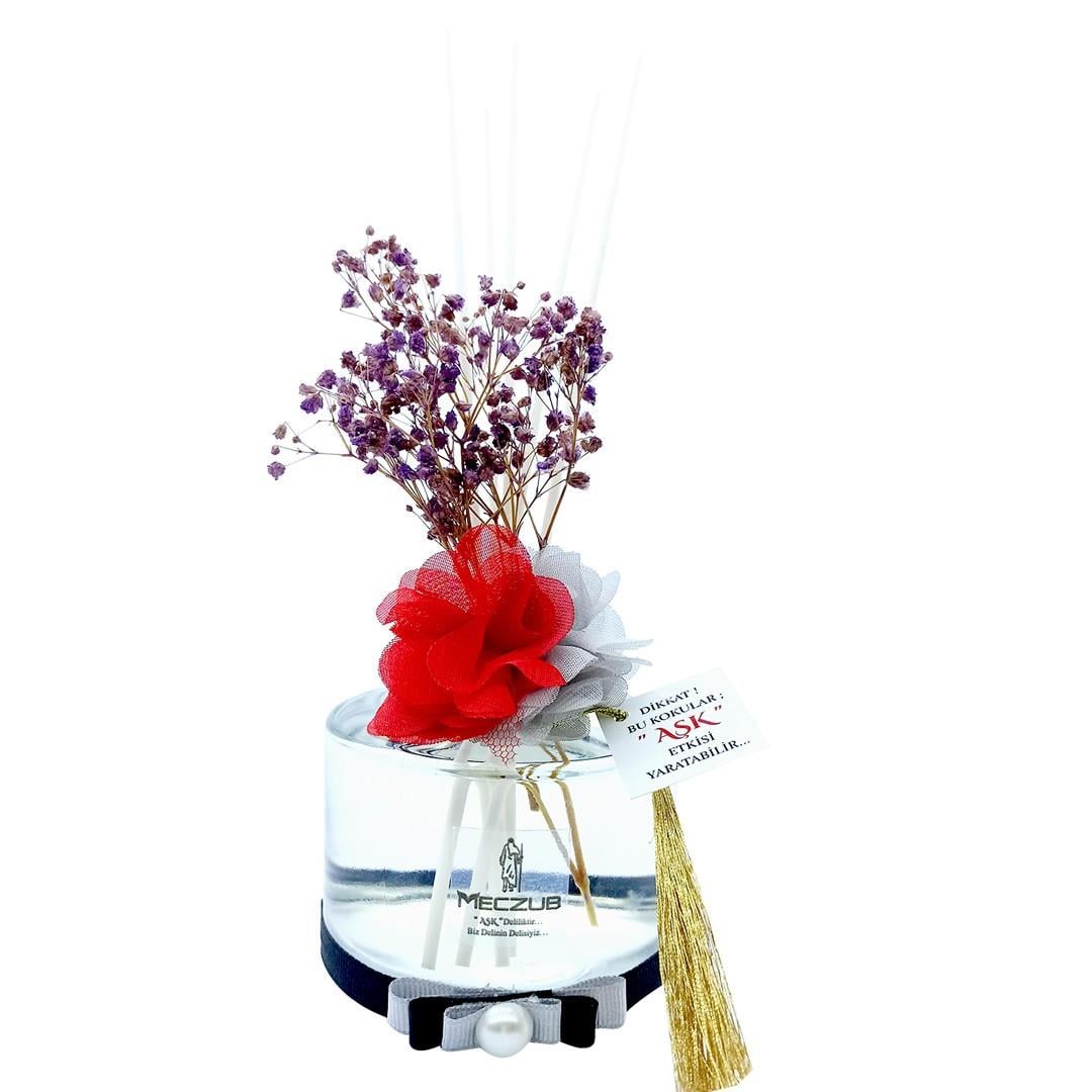200 ml Silindir Bambu Çubuklu Oda Kokuları Reed Diffuser Oda Parfümü Ortam Kokusu