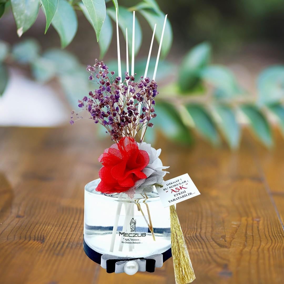 200 ml Silindir Bambu Çubuklu Oda Kokuları Reed Diffuser Oda Parfümü Ortam Kokusu
